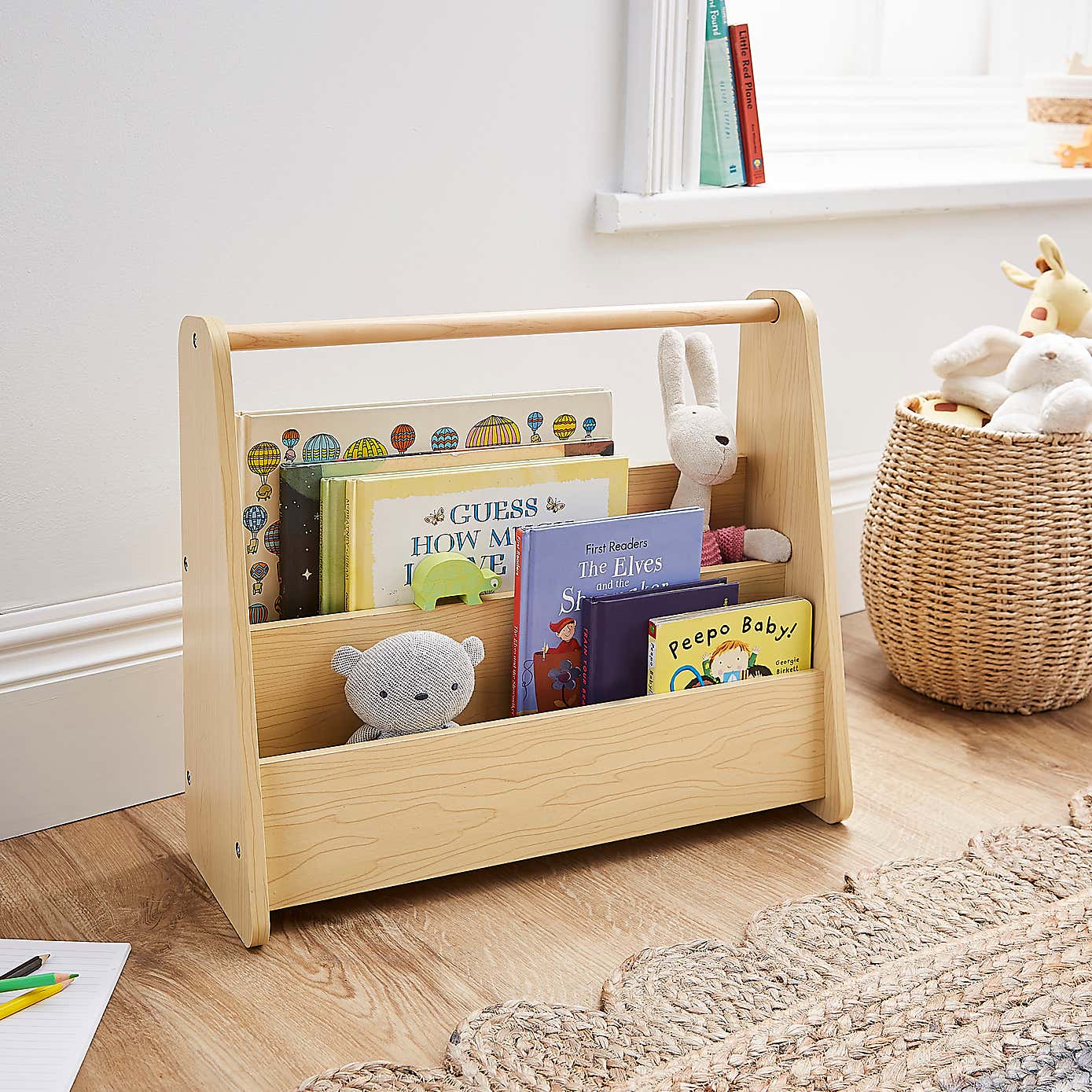 Kids Mini White Bookcase
