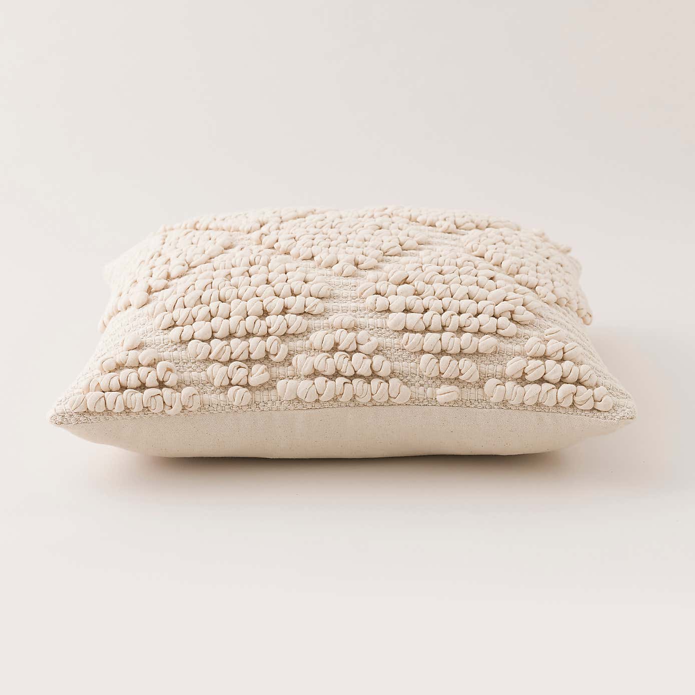 Jersey Bobble Diamond Square Cushion