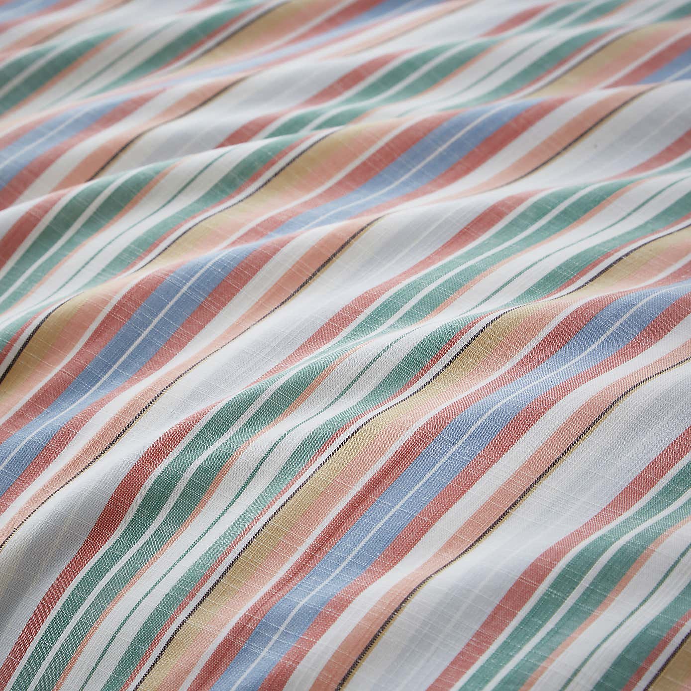 Rosie Stripe Double Multicoloured Duvet Cover and Pillowcase Set