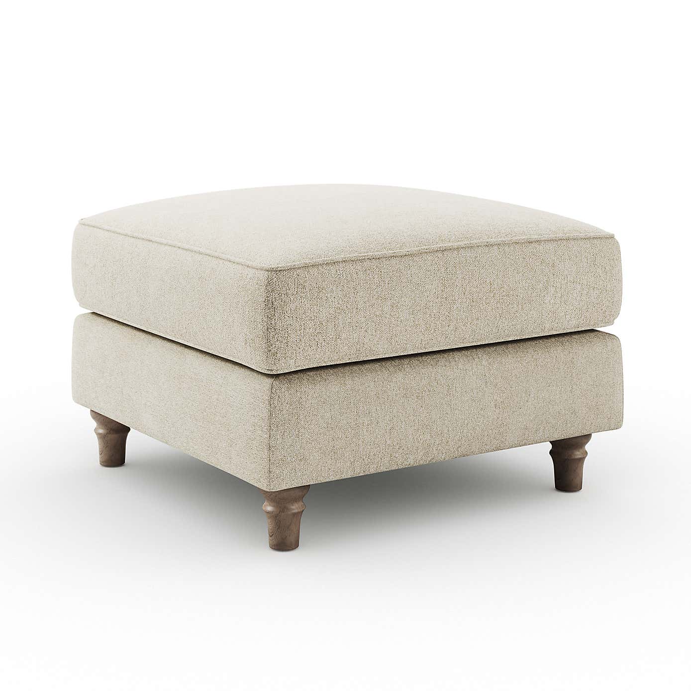 Flori Footstool, Soft Chenille