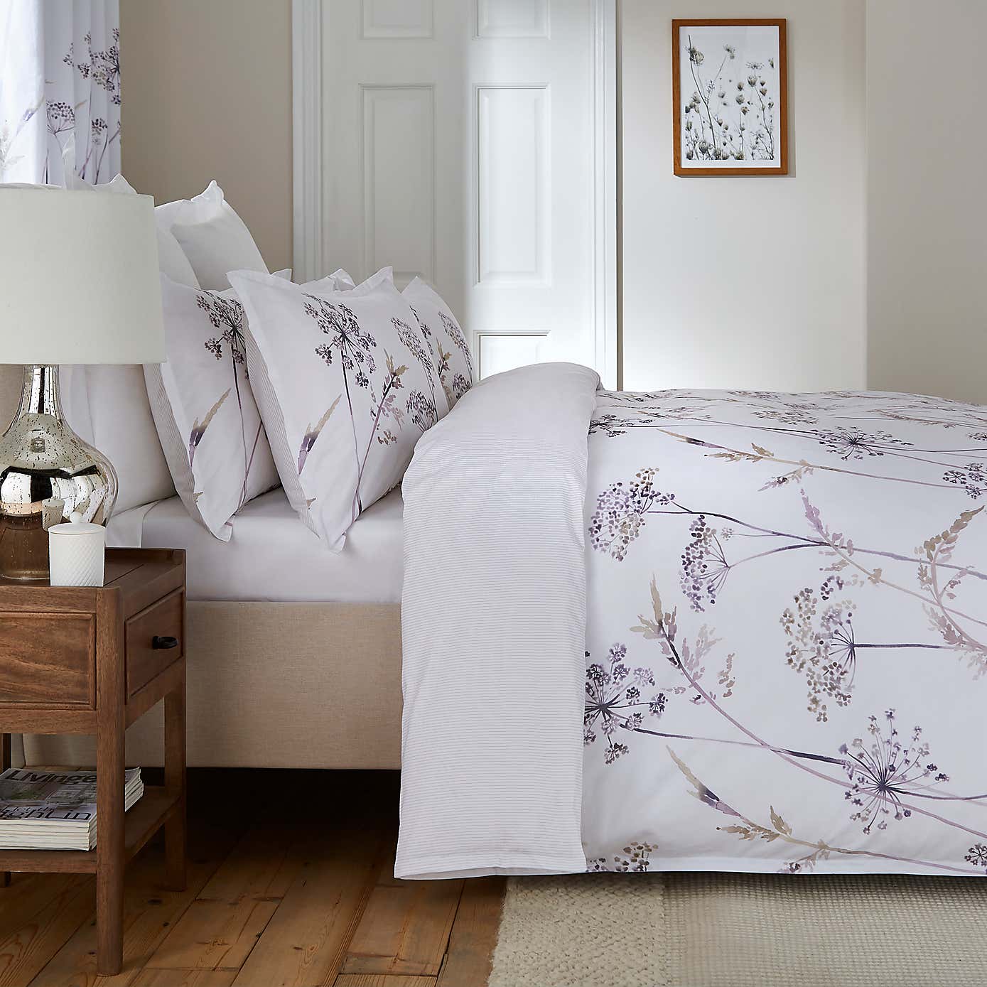 Dorma Purity Meadow 100% Cotton Duvet Cover and Pillowcase Set