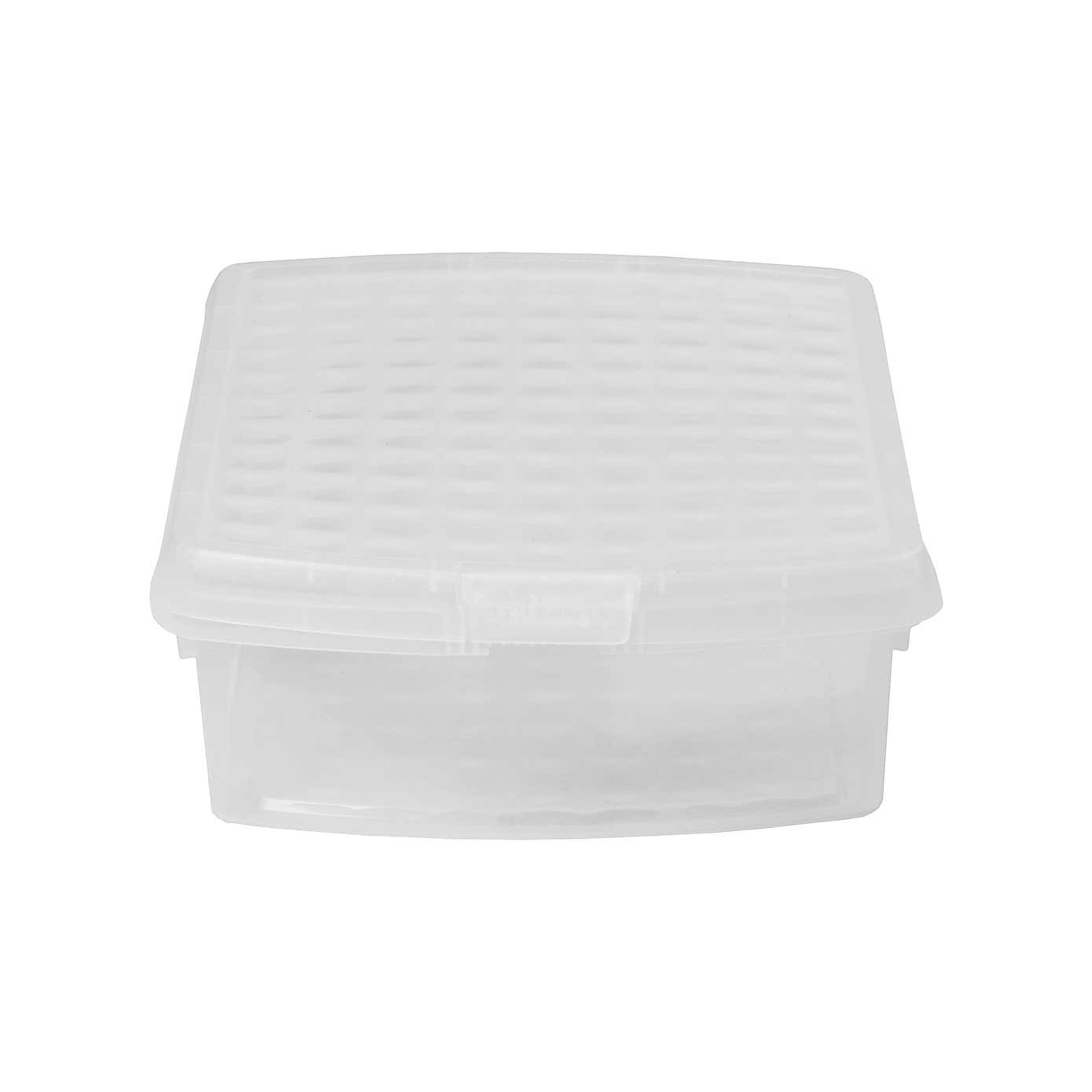 Wham Clip Pack of 4 Rectangle Storage Boxes With Lids