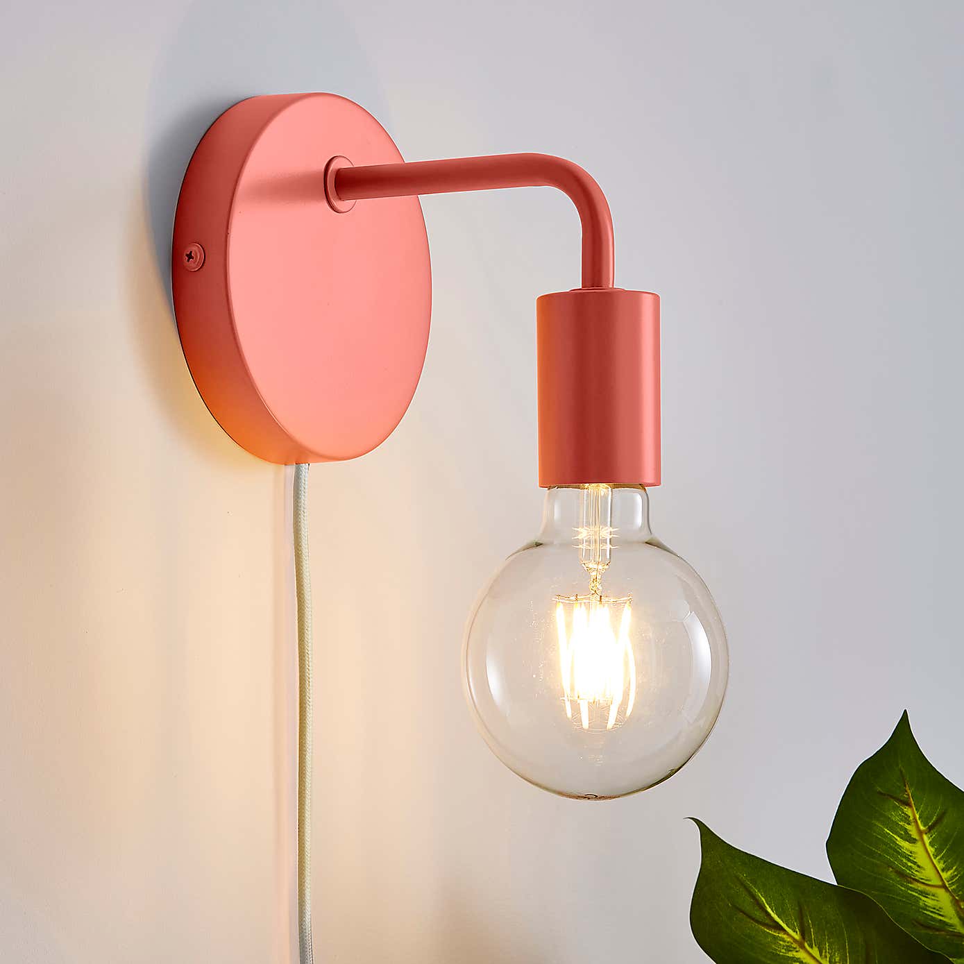 Grey Koppla Plug-in Wall Light