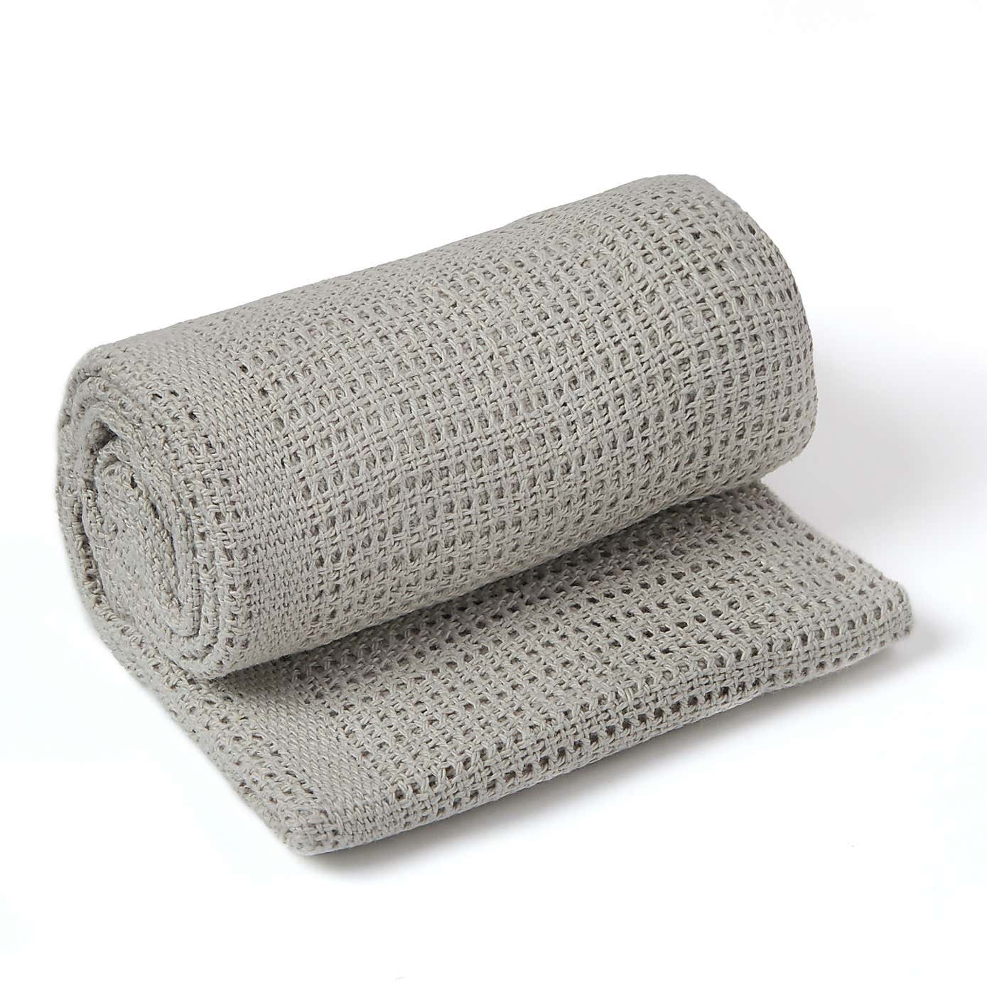 Clair de Lune Pram Size Cellular Cotton Blanket