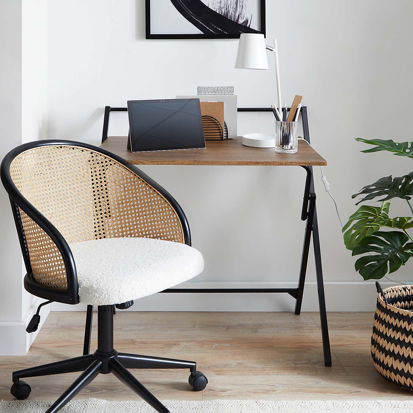 Evelyn Oak Effect Folding Desk