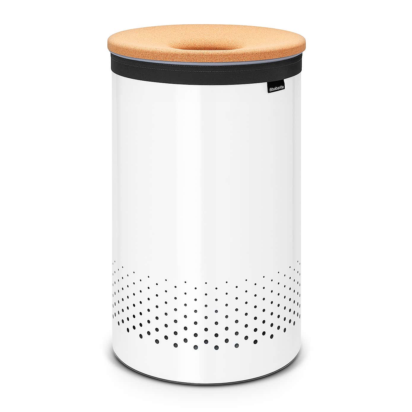Brabantia White Cork 60L Laundry Bin