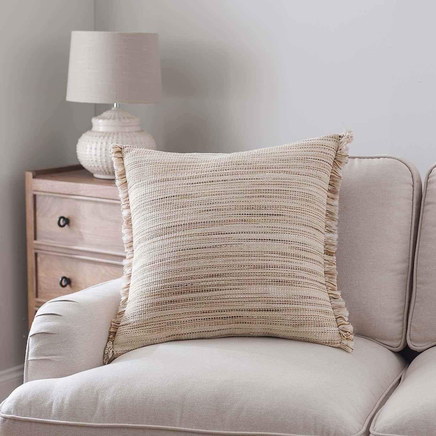 Ava Flatweave Square Cushion