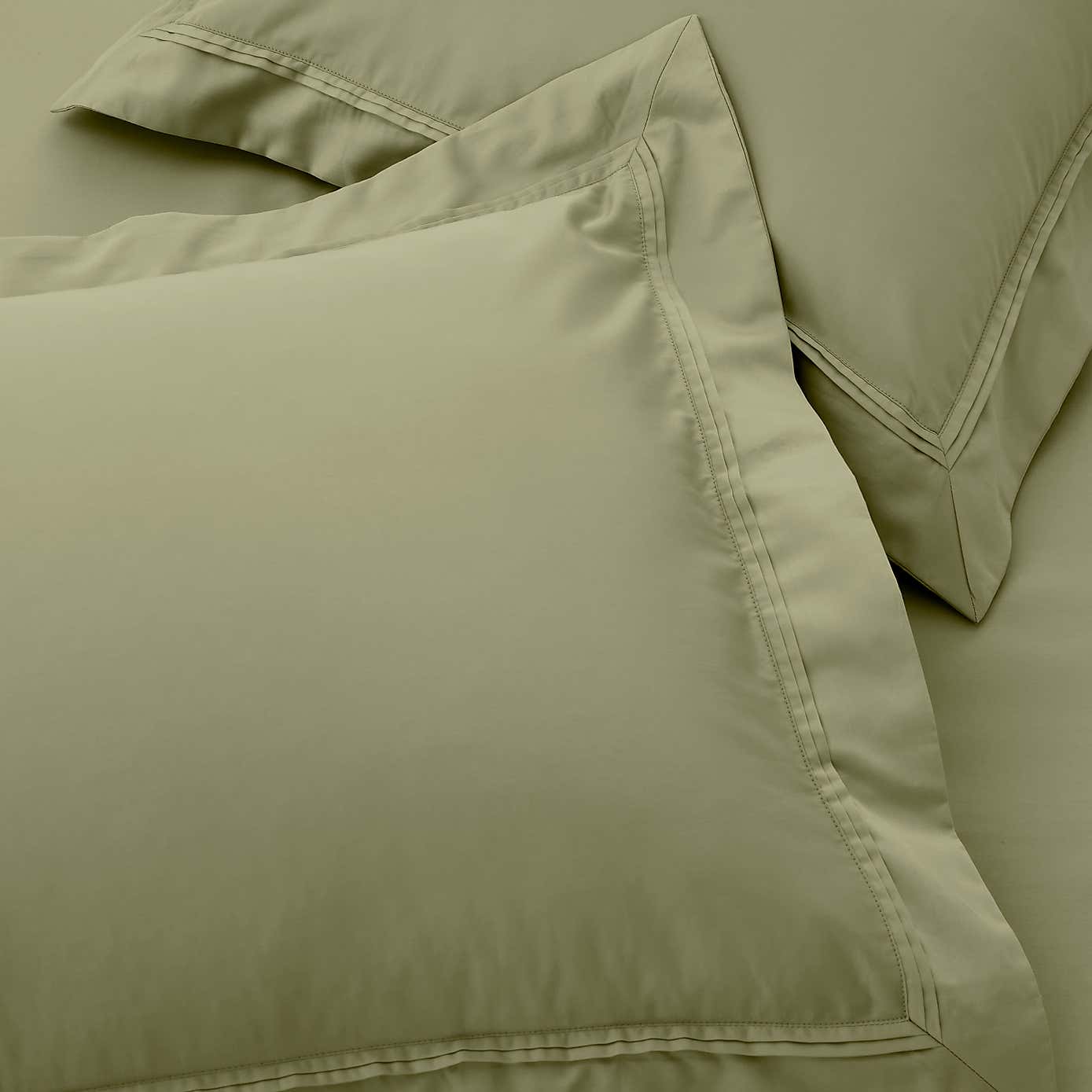 Dorma 500 Thread Count 100% Cotton Satin Plain Oxford Pillowcase