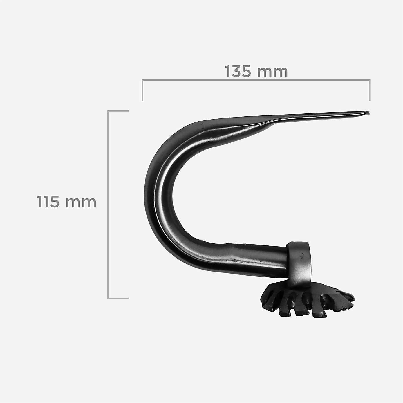 Mix and Match Antique Brass Equatorial Leaf Pair of Holdbacks