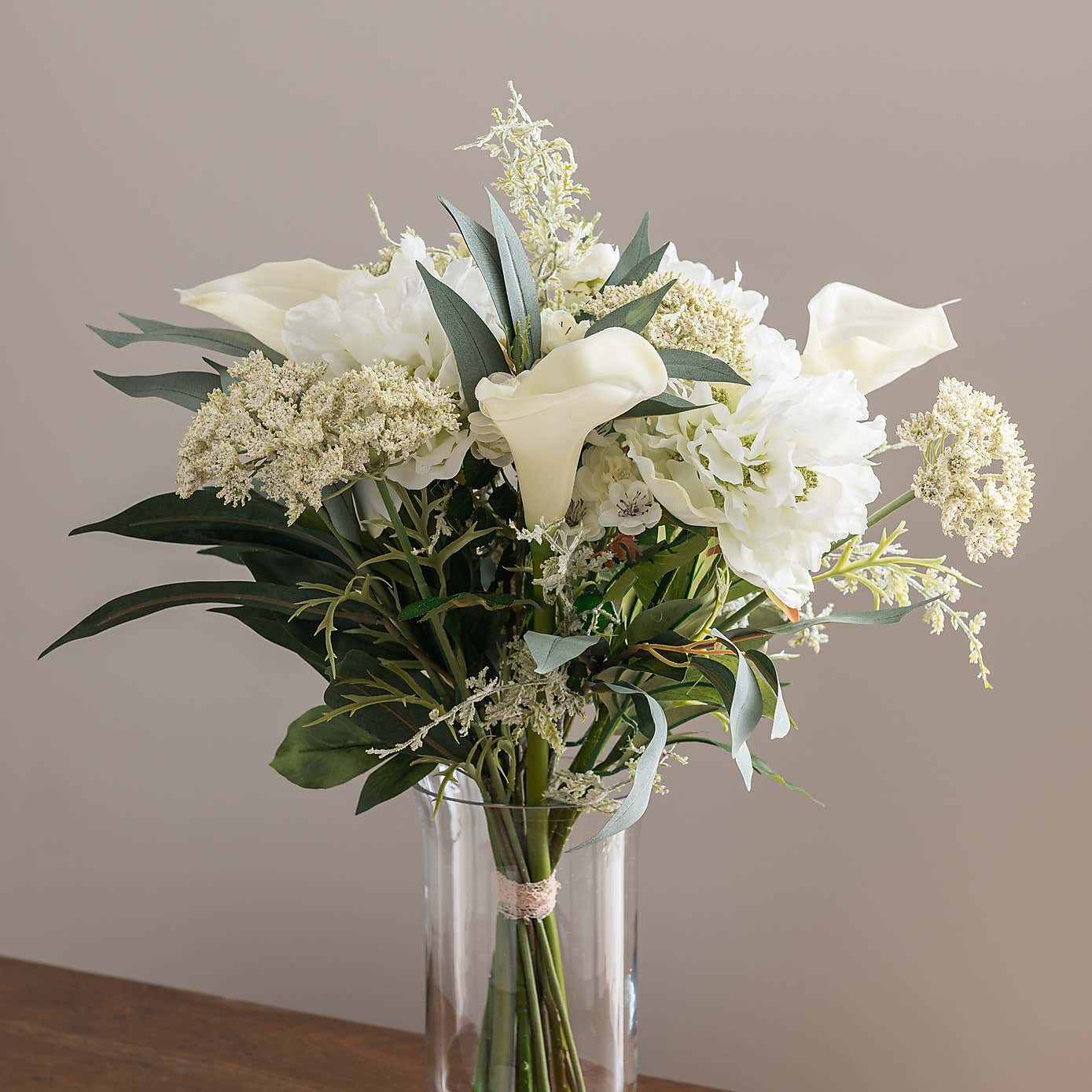 Artificial White Lily Luxury Bouquet