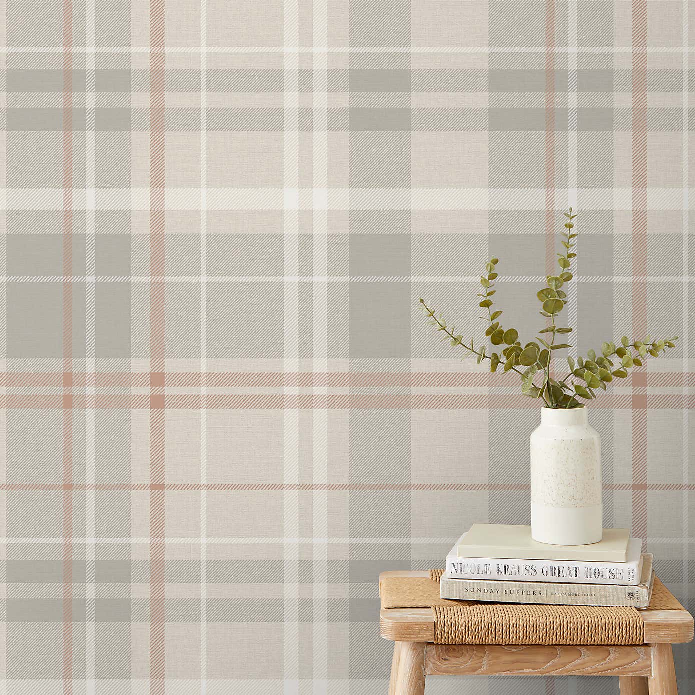 Woven Check Hybrid Tactile Wallpaper