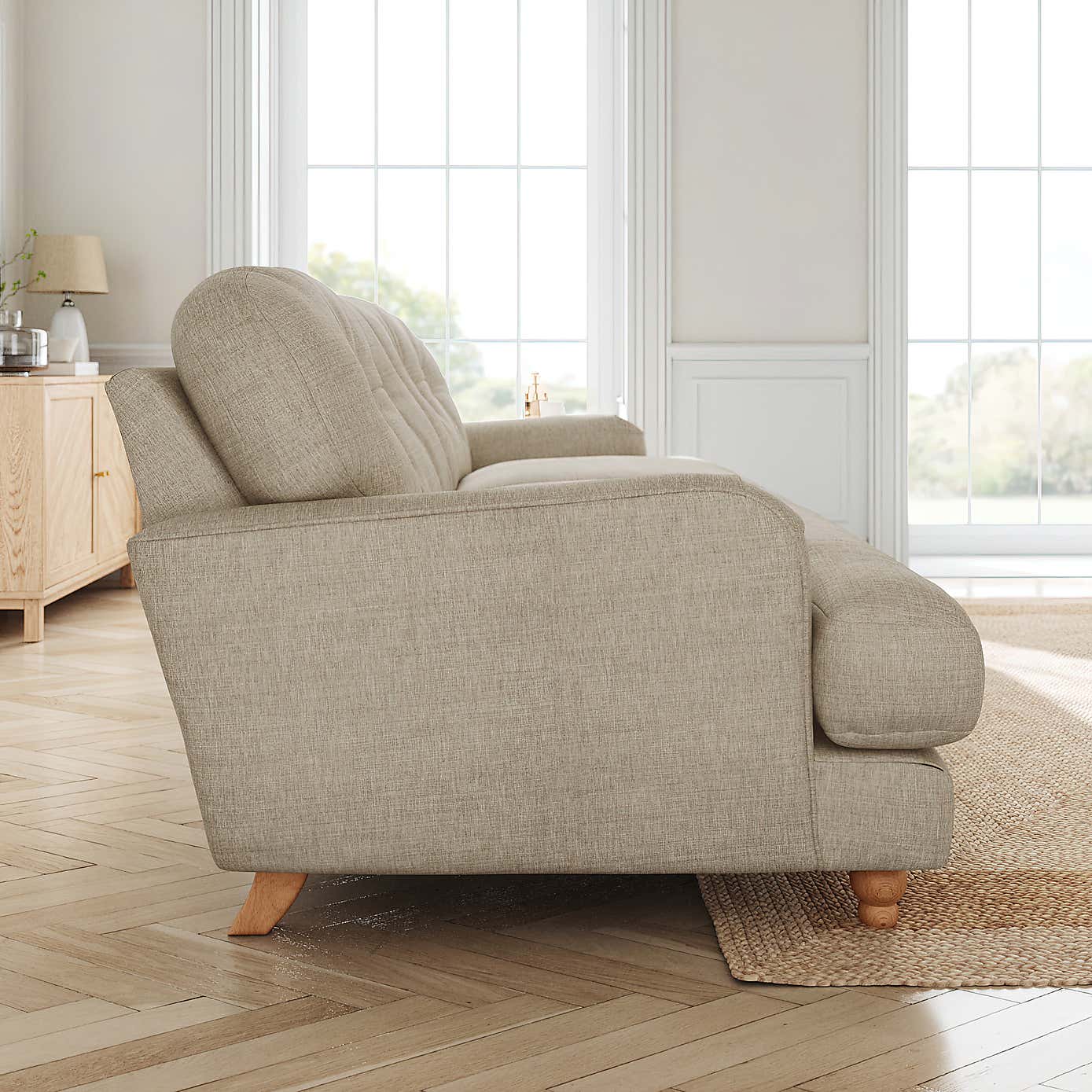 Slub Faux Linen Fabric Sample