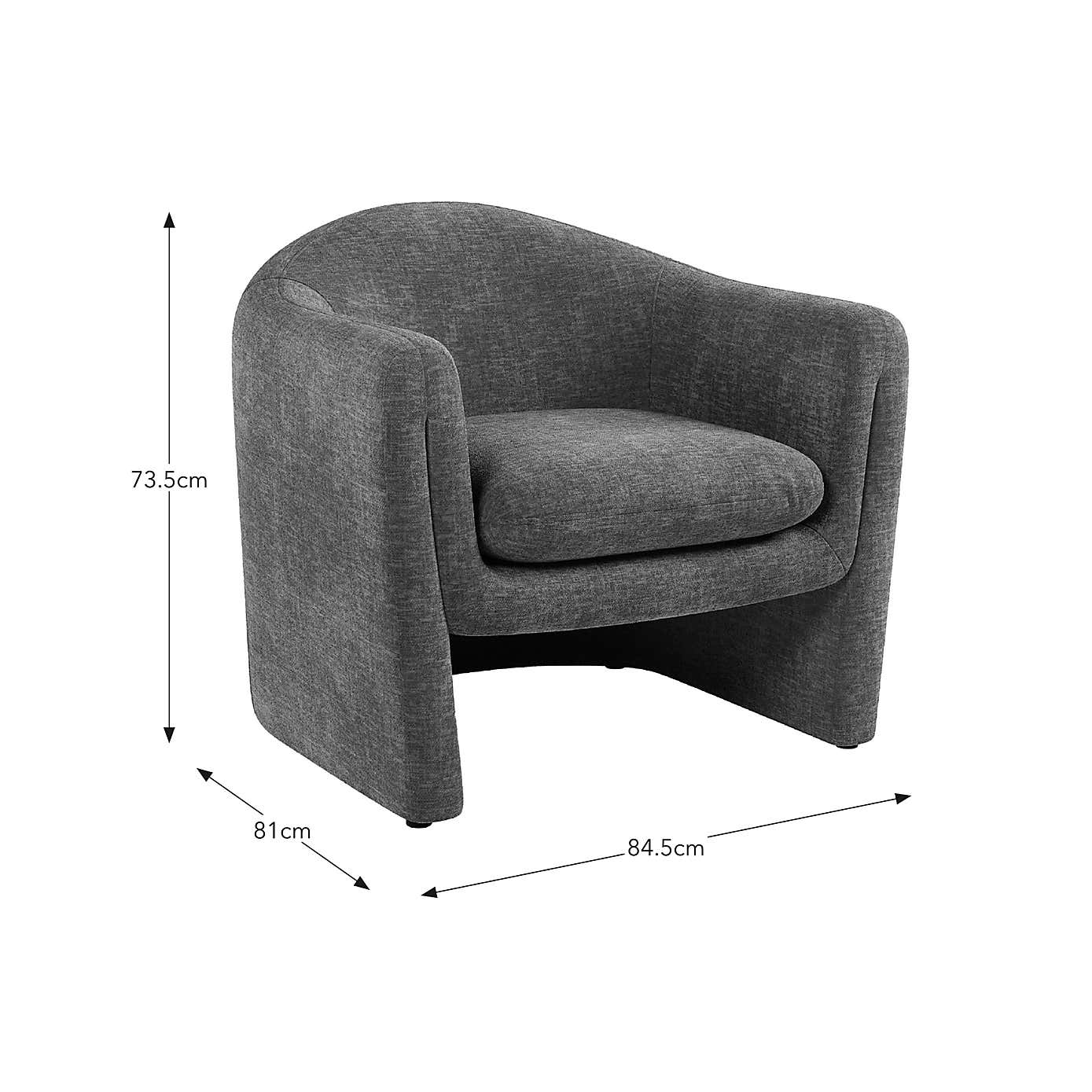 Darcy Distressed Chenille Accent Chair