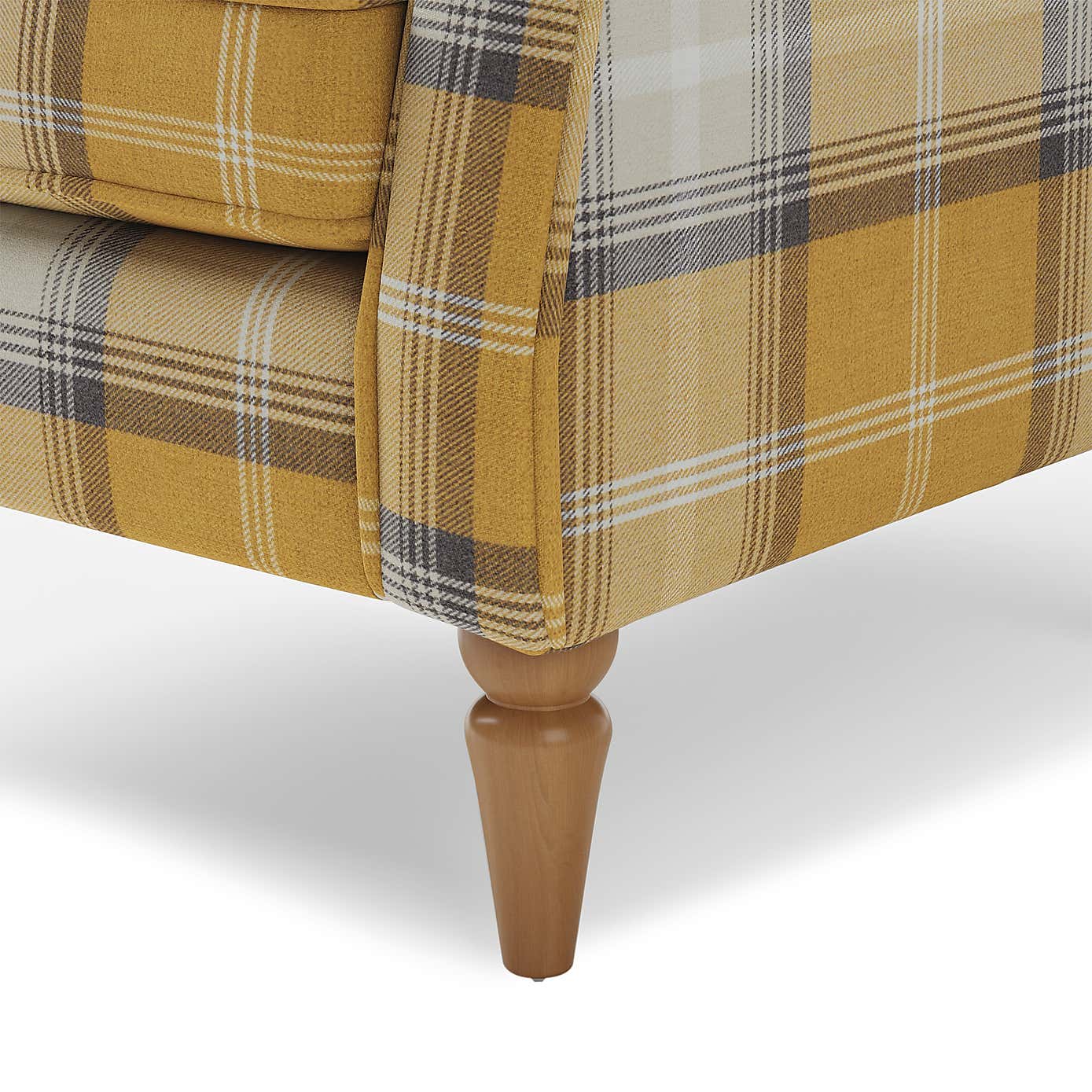 Oswald Check Wingback Armchair
