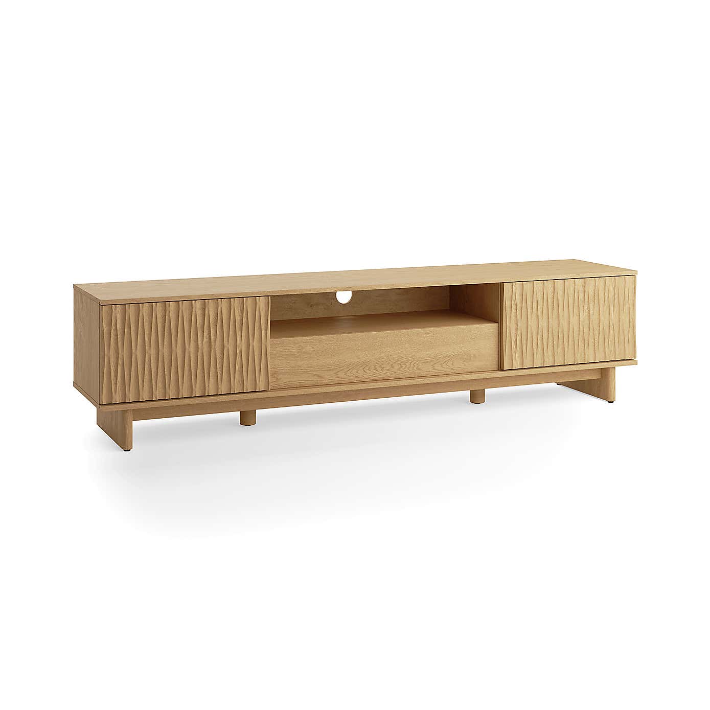 Inga Extra Wide TV Unit for TVs up to 75", Oak Effect