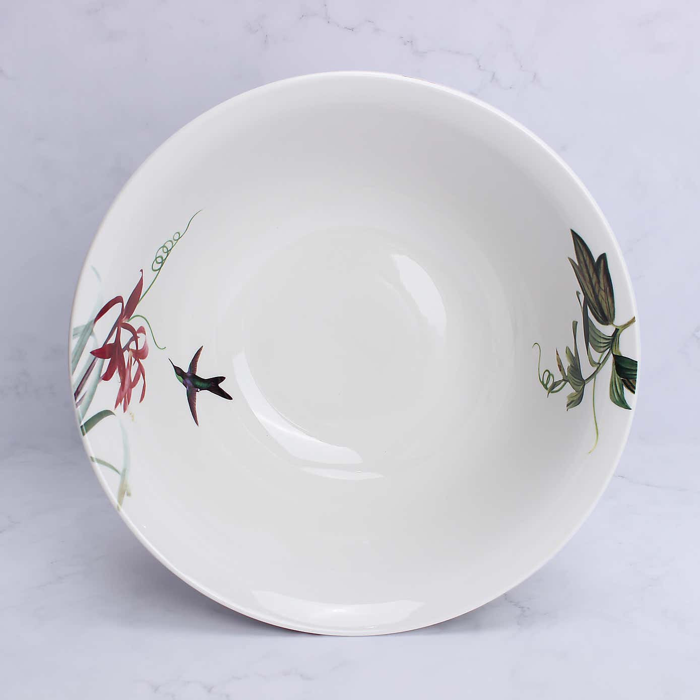 Botanical Bird Serving Bowl