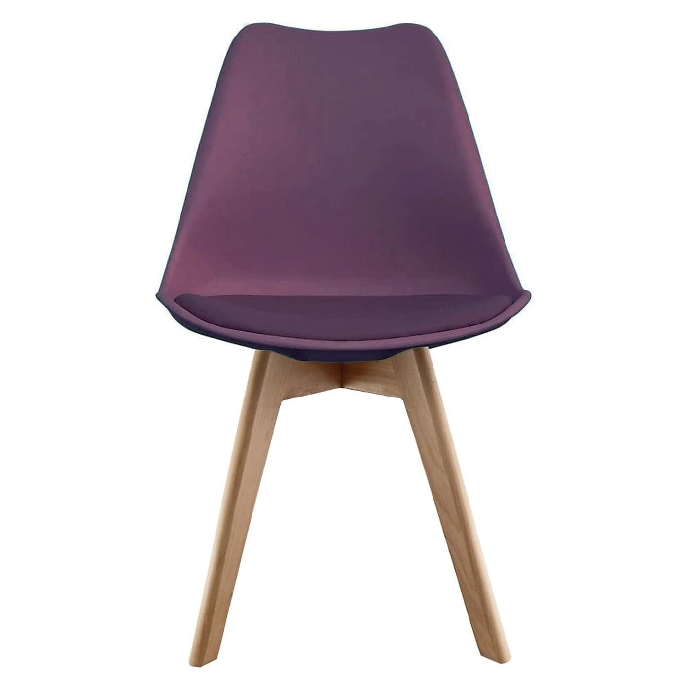 Fusion Living Soho Plastic Dining Chair with Squared Legs