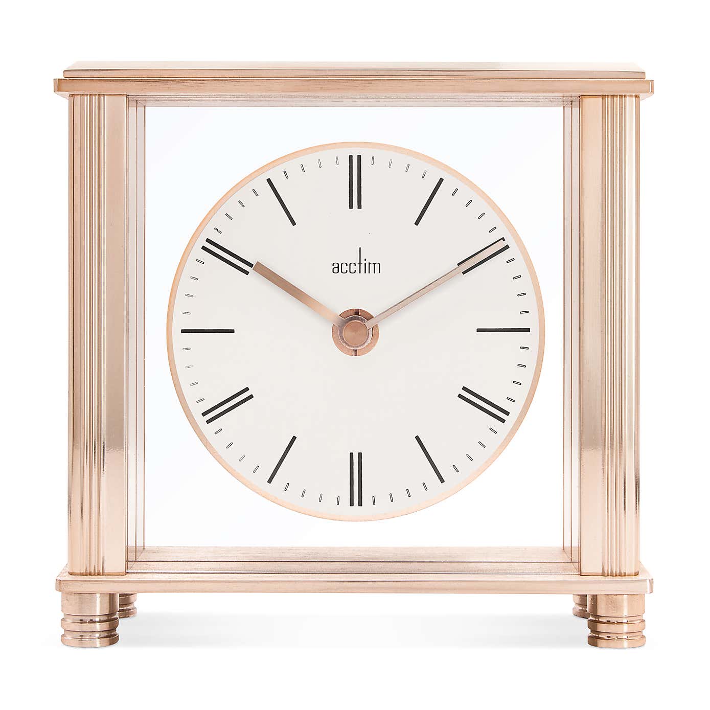 Acctim Shelford Rose Gold Mantel Clcok