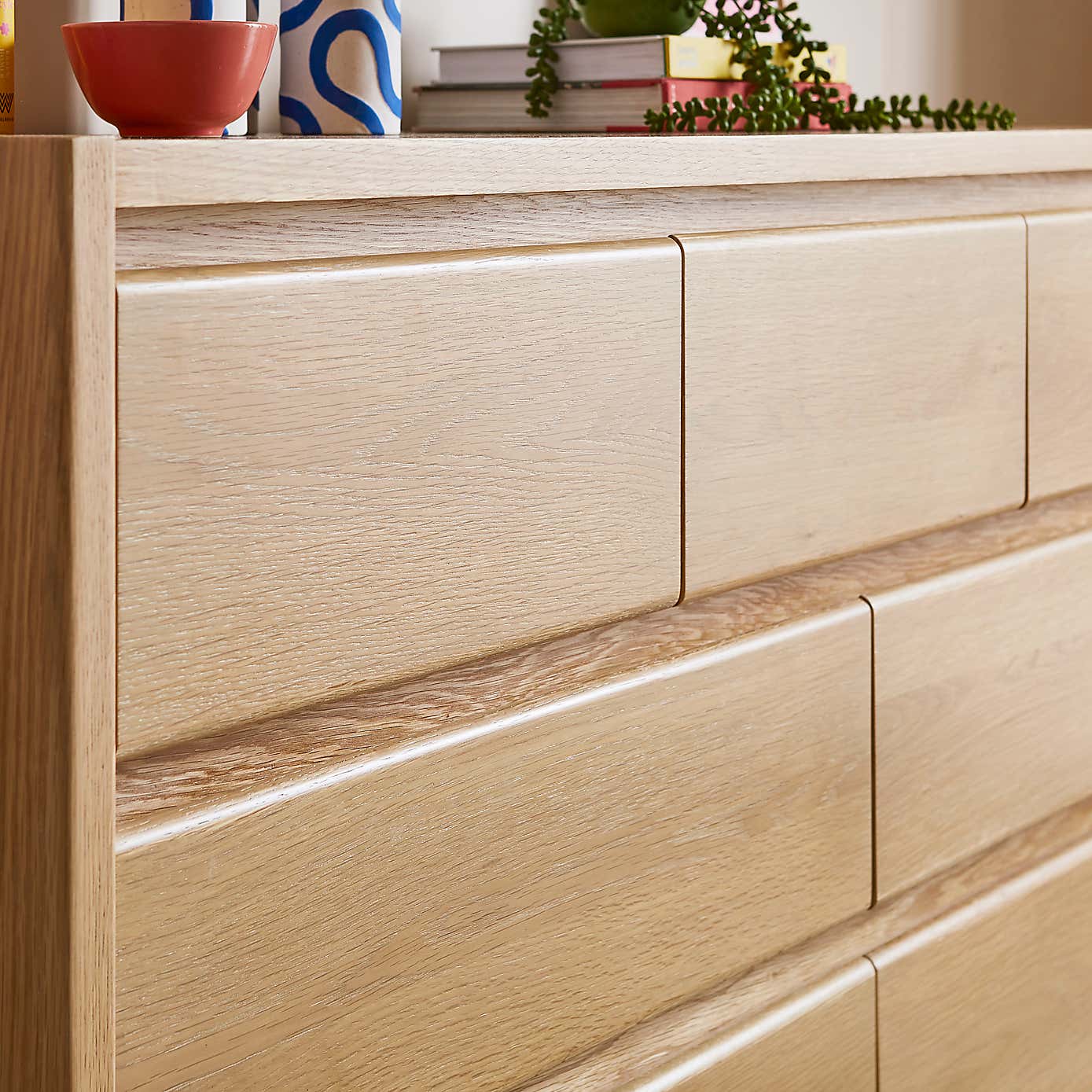 Elements Holmes 7 Drawer Chest, Oak