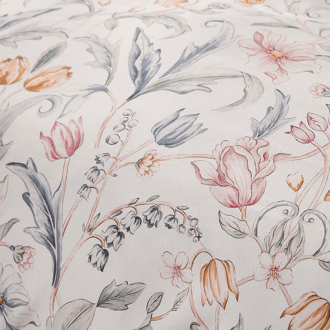 Imi Tulip Floral 144 Thread Count Cotton Duvet Cover & Pillowcase Set