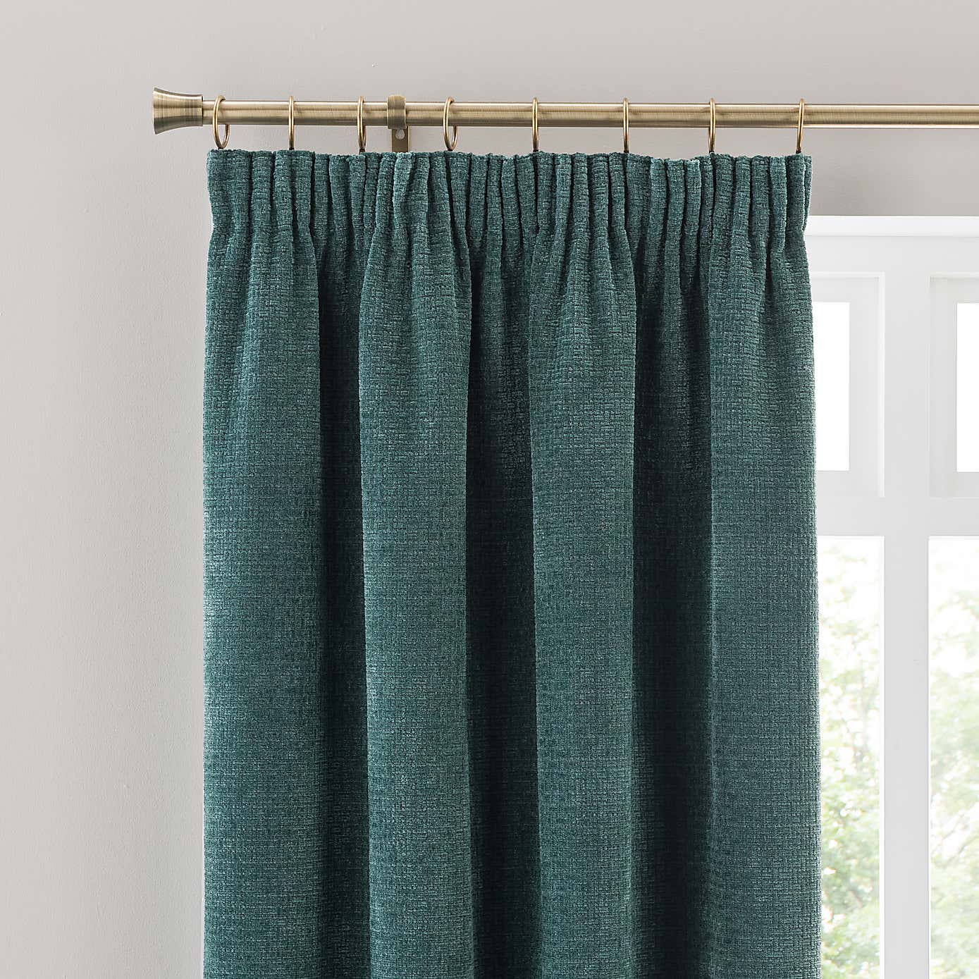 Alayna Chenille Pencil Pleat Curtains