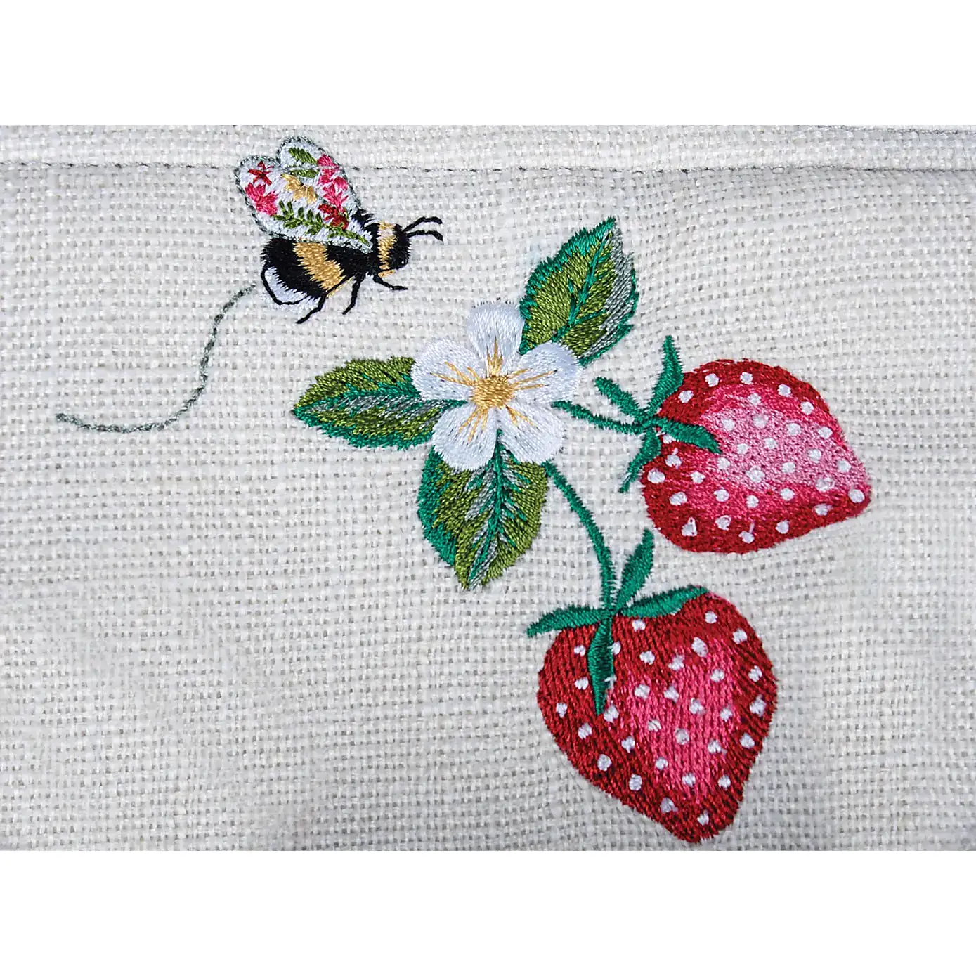 Hobby Gift Strawberry Greenhouse Embroidered Knitting Bag