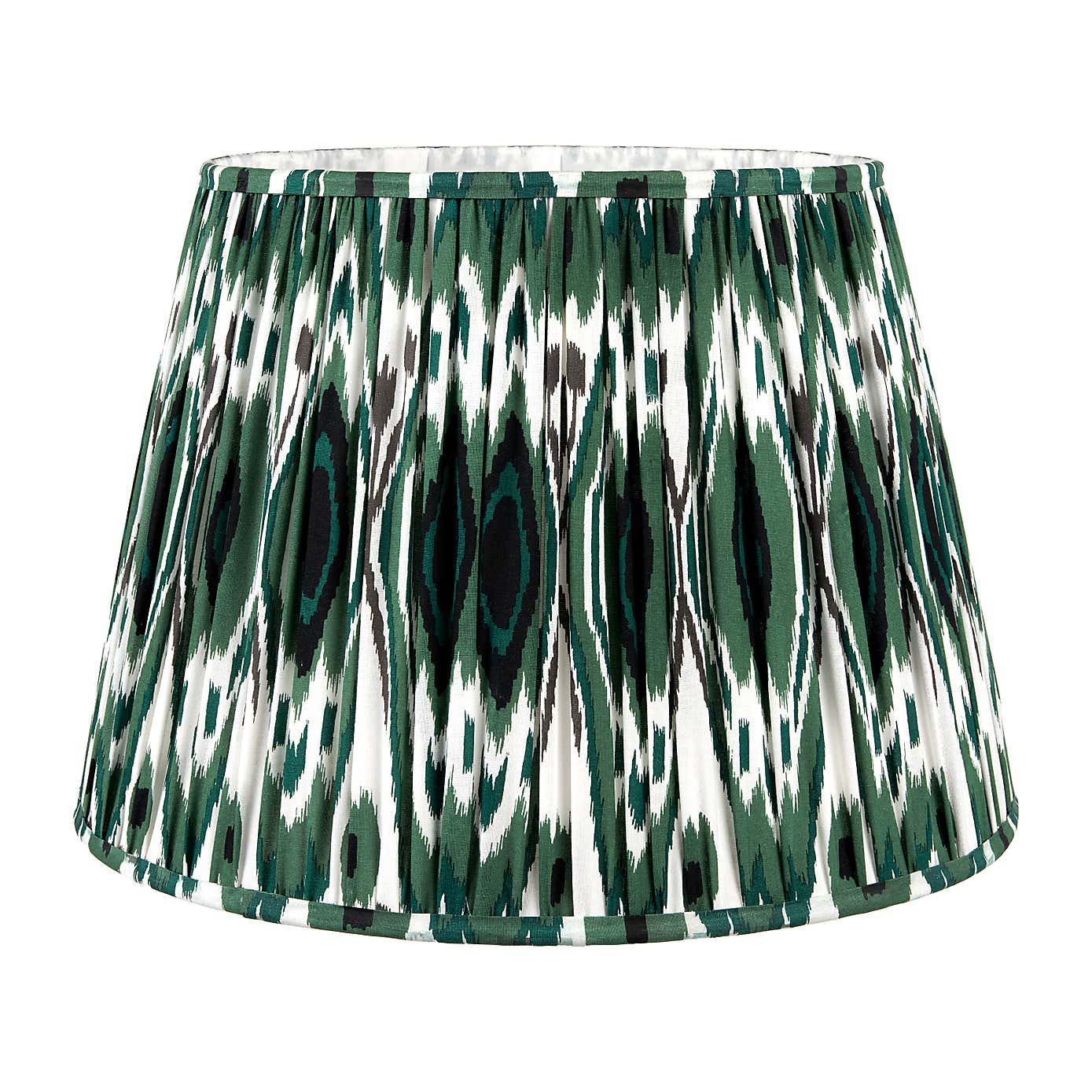 Izara Ikat Patterned Gathered Tapered Shade