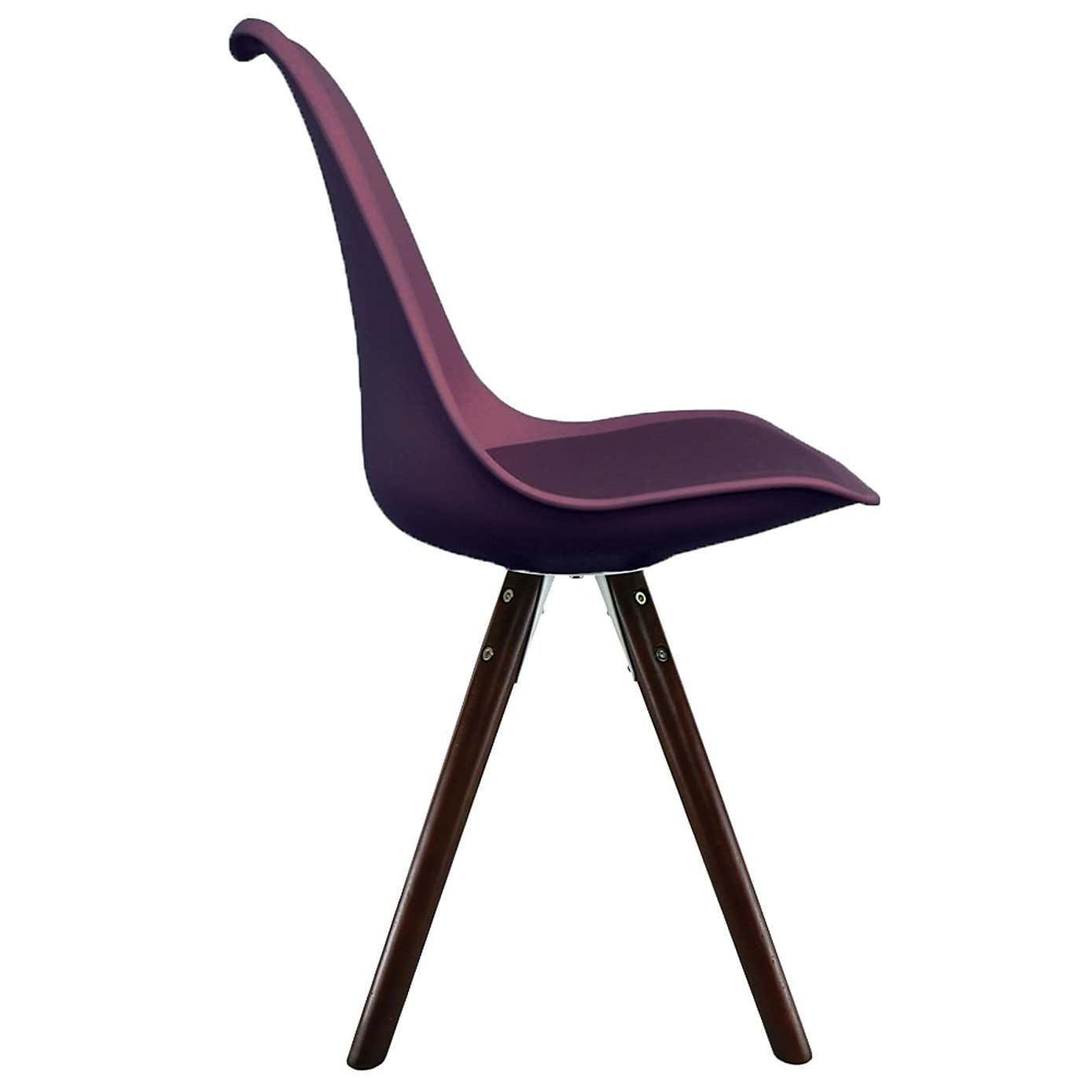Fusion Living Soho Plastic Dining Chair with Pyramid Legs