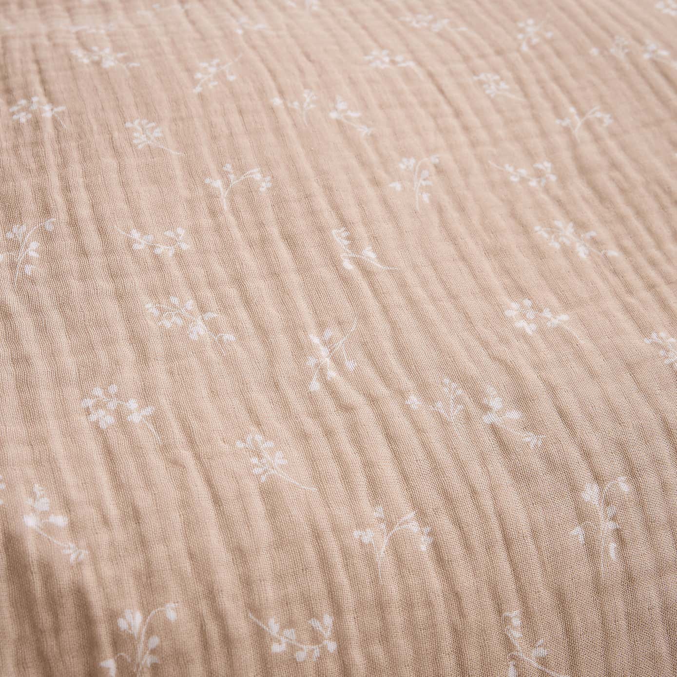 Cotton Muslin Sprig Floral Duvet Cover & Pillowcase Set