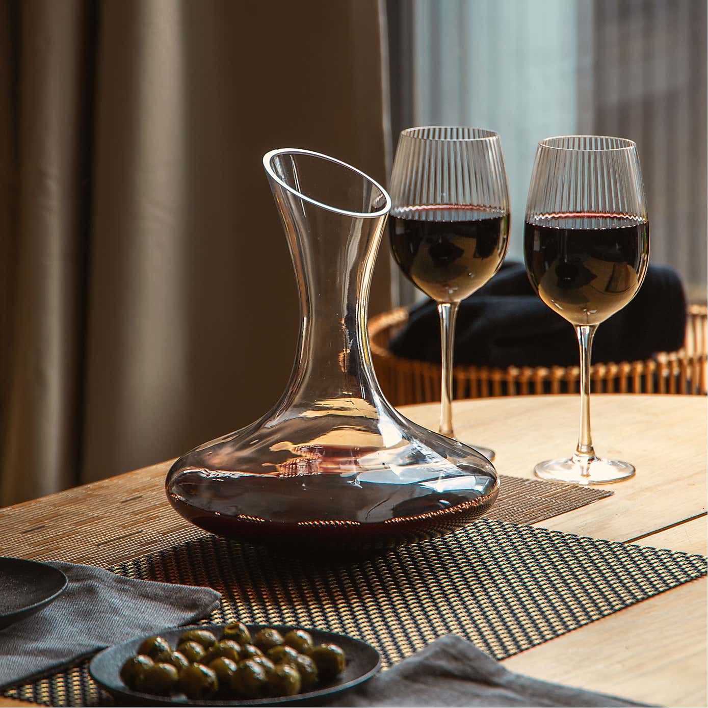 BarCraft Deluxe Glass 1.5L Wine Decanter