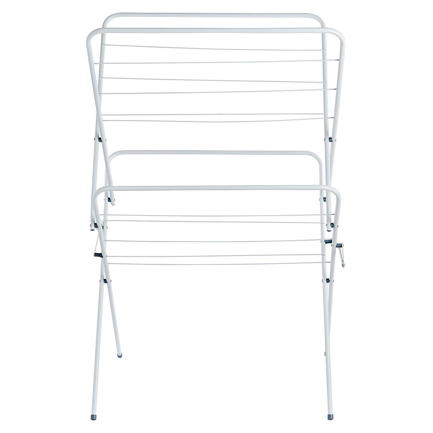 2 Tier White Indoor Airer