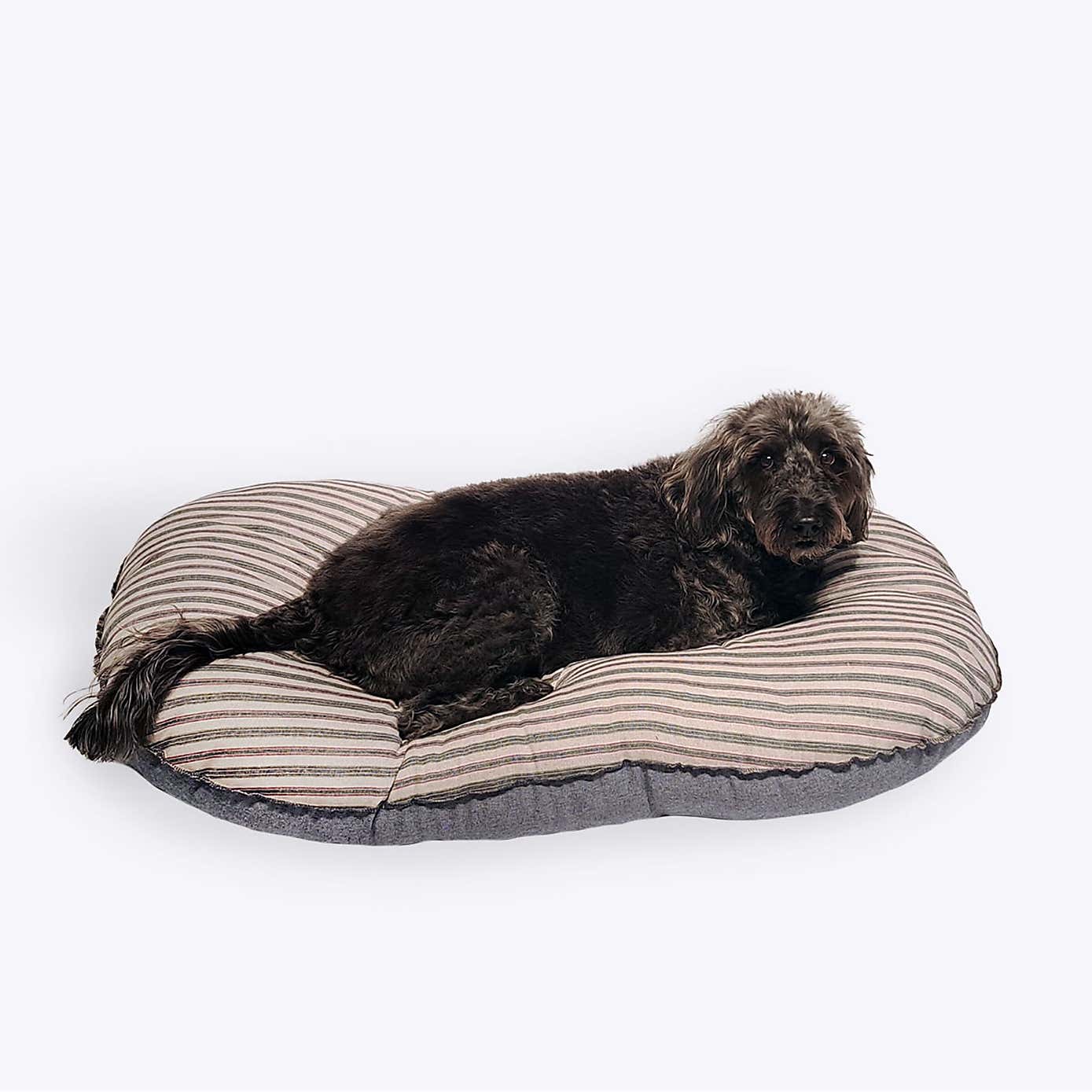 Danish Design Rustic Stripes Quilted Dog Mattress