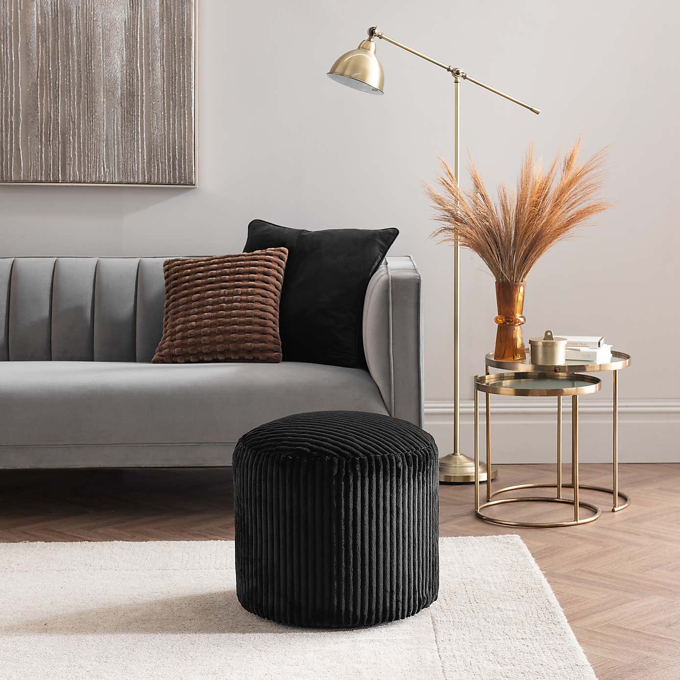 Jumbo Cord Pouffe