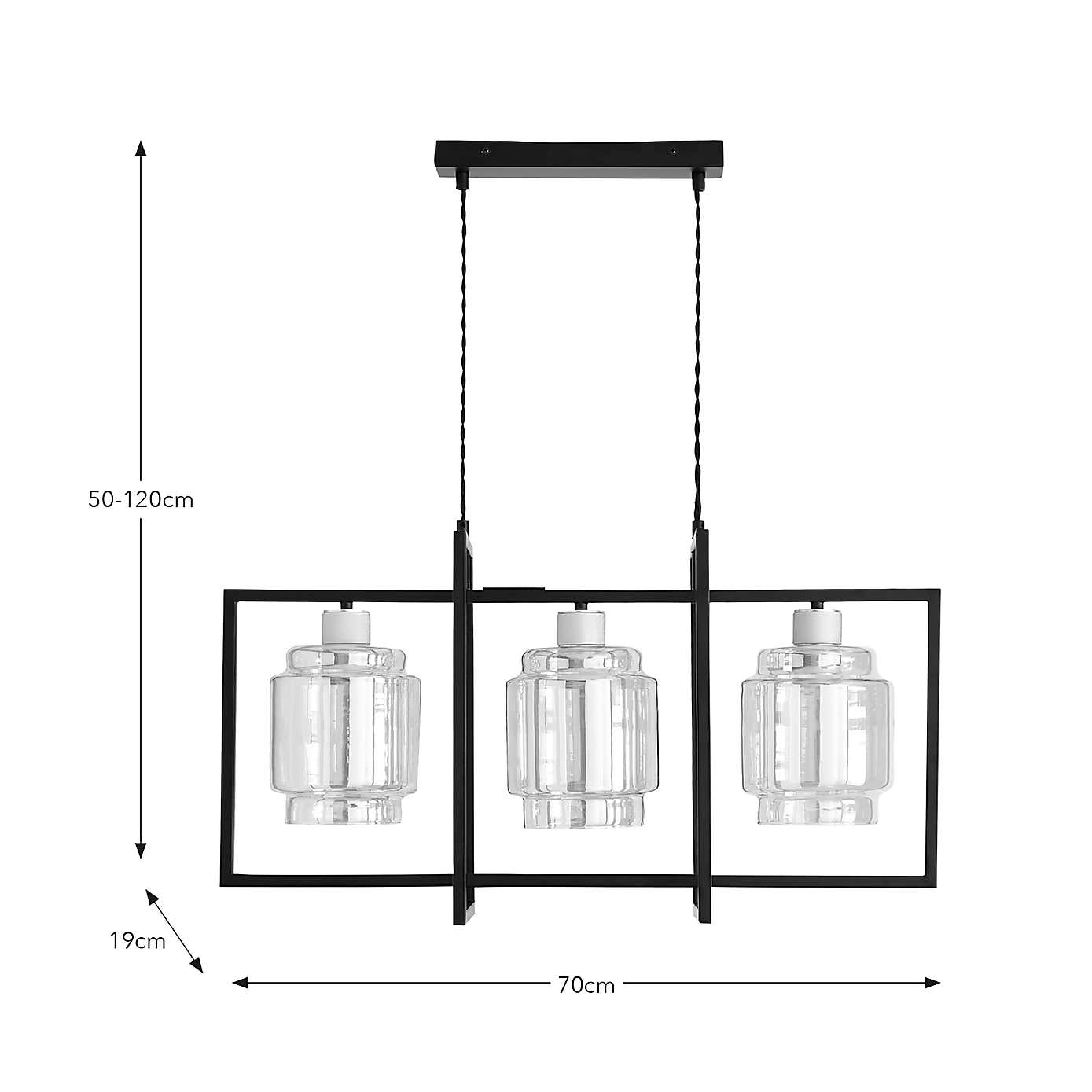 Seattle Industrial Bar Ceiling Light