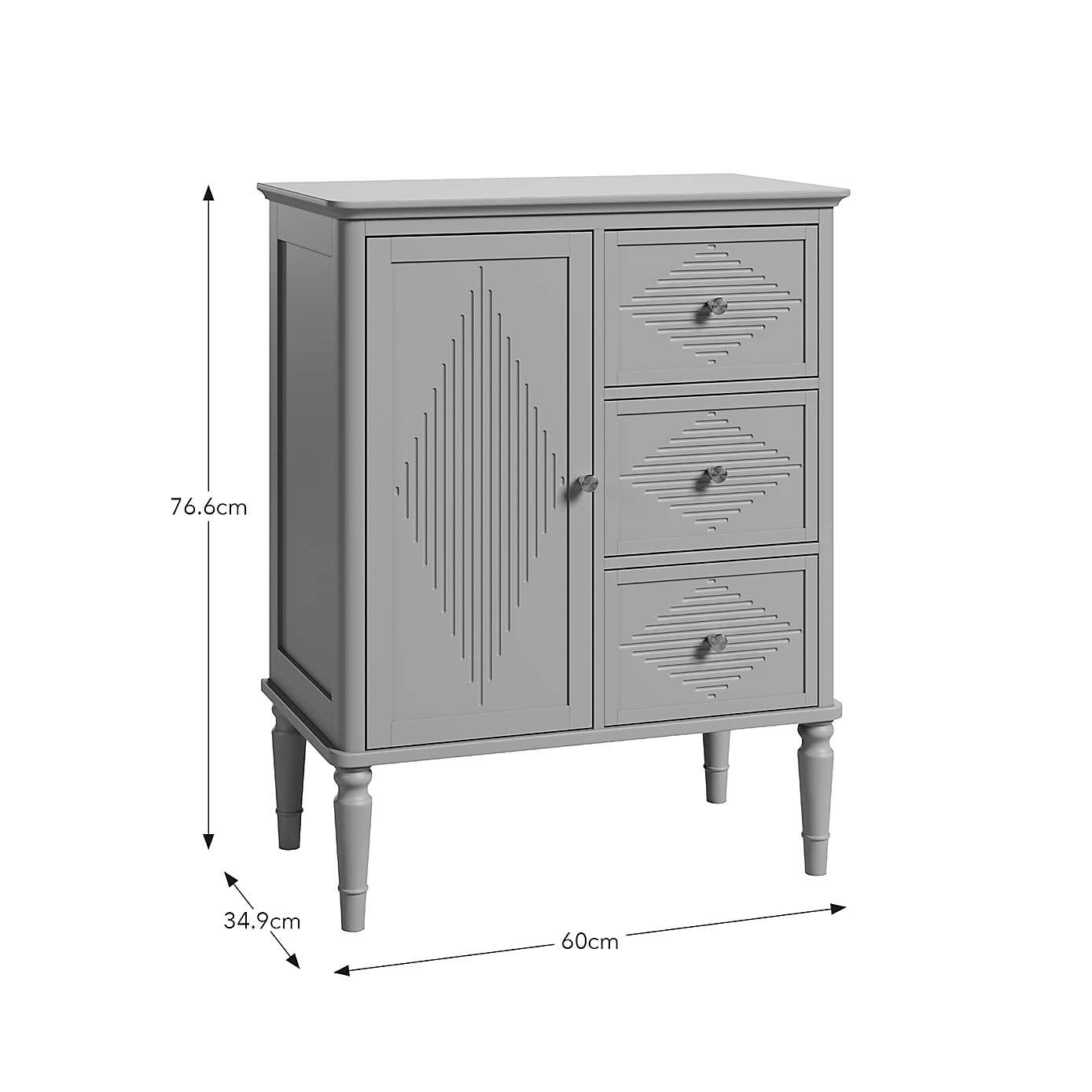 Ottilie 3 Drawer Bathroom Cabinet