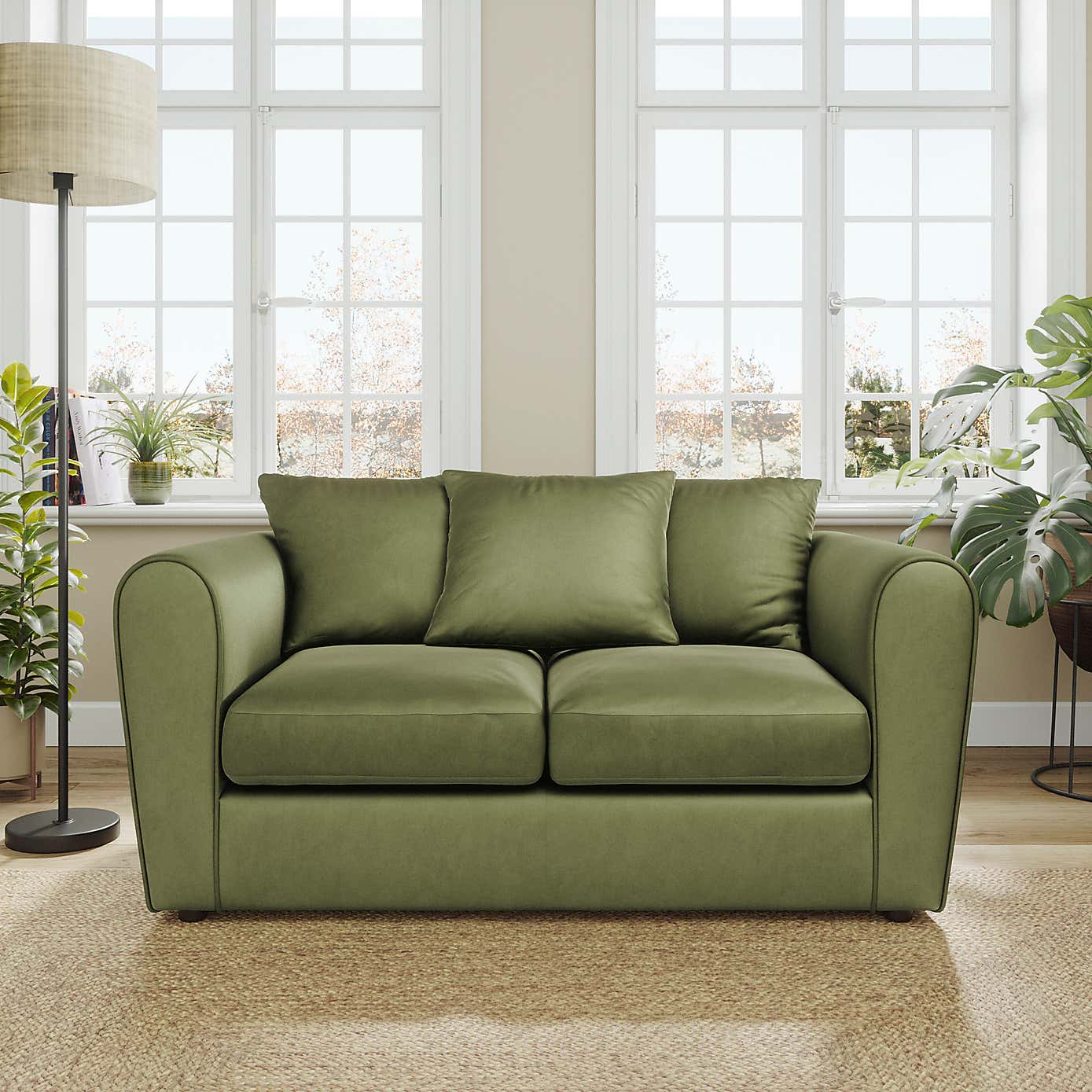 Blake Curved Arm Opulent Velvet 2 Seater Sofa