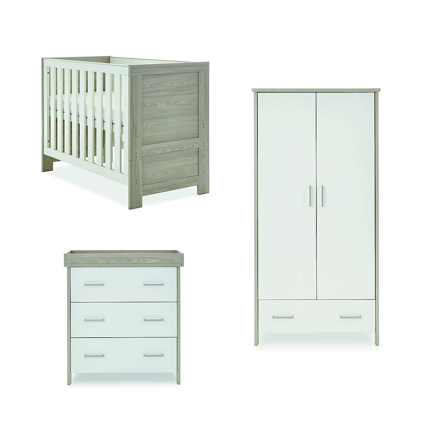 OBaby Nika Mini 3 Piece Nursery Room Set
