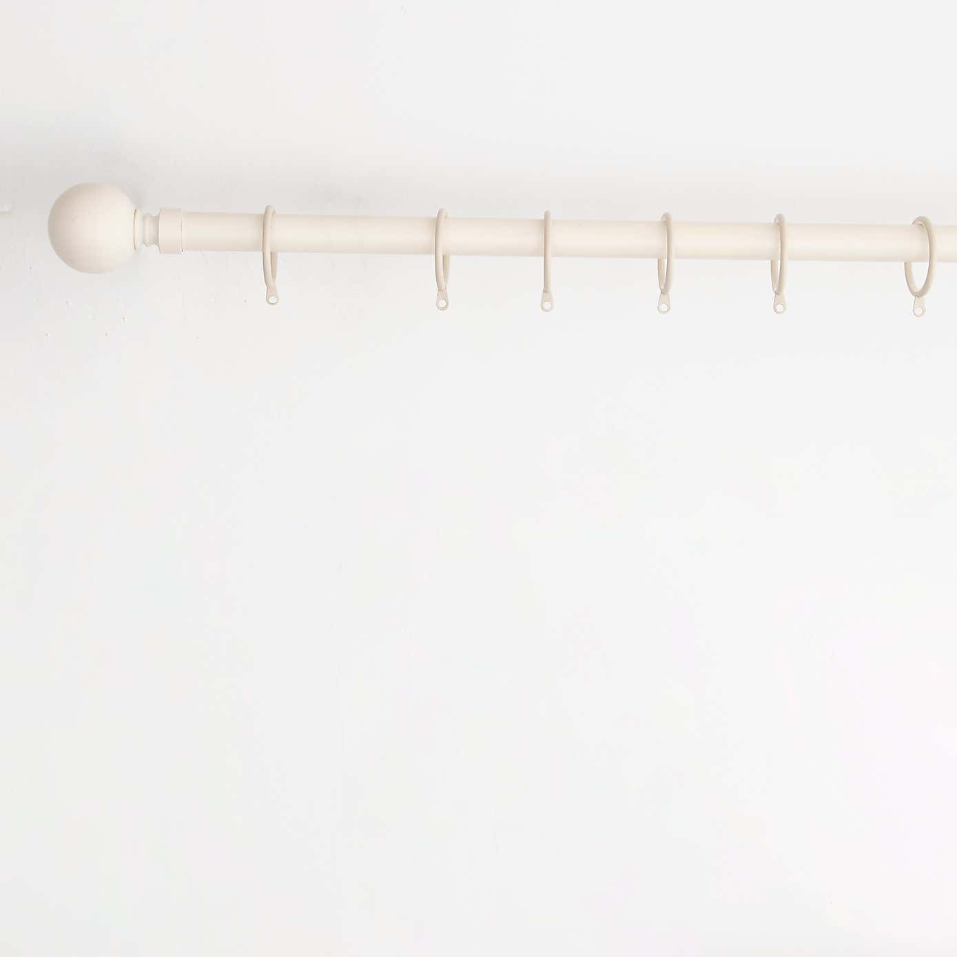 Pack of 6 35mm Lined Curtain Rings