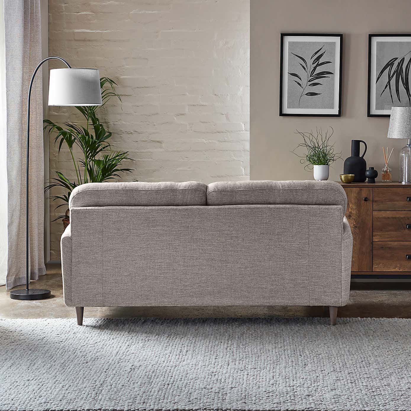 Sven Tonal Weave 3 Seater Sofa