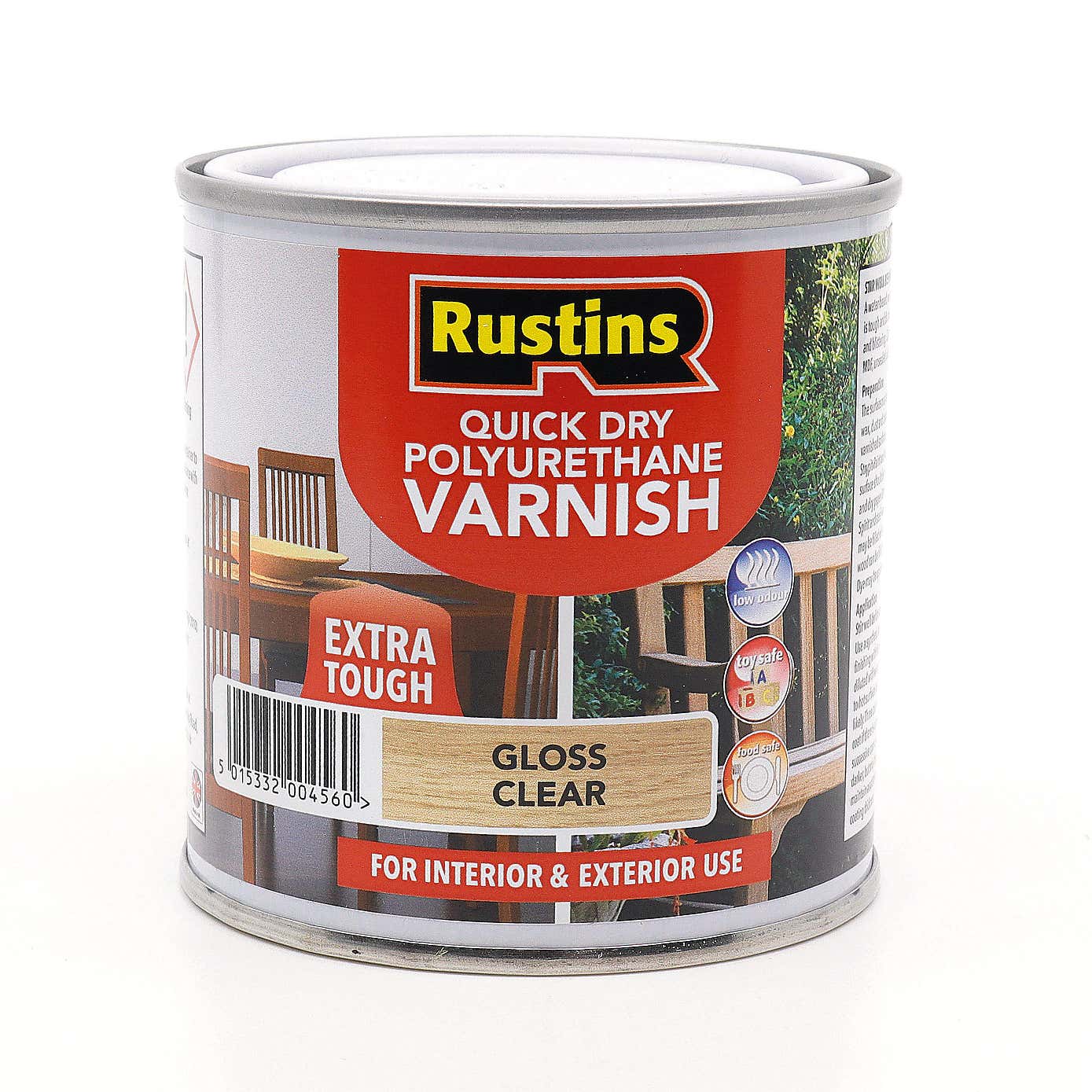 Rustins 250ml Clear Gloss Poly Varnish
