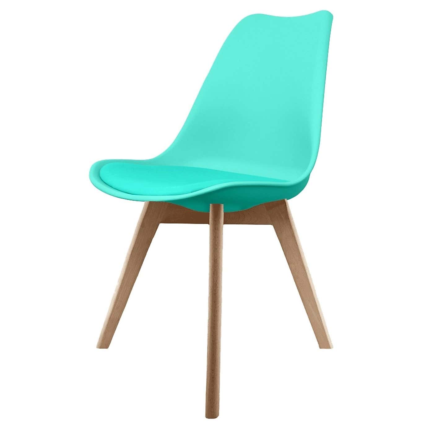 Fusion Living Soho Plastic Dining Chair with Squared Legs