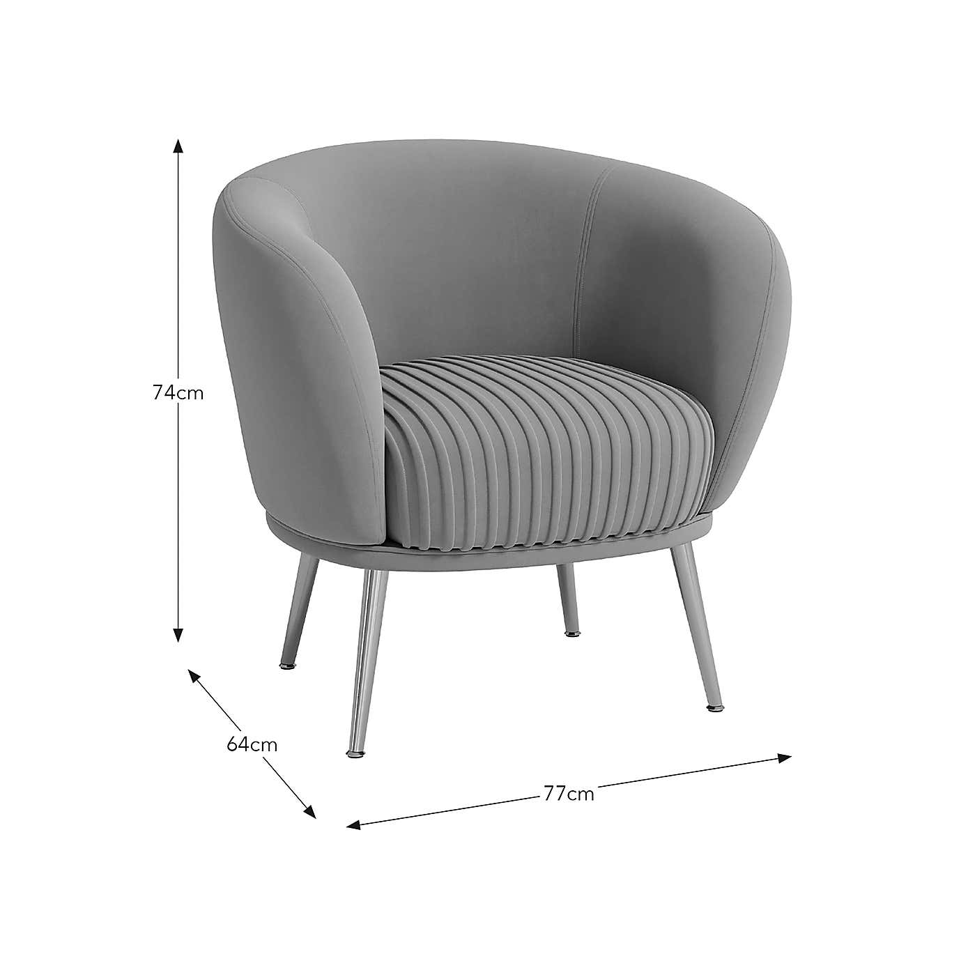 Bella Velvet Cocktail Chair