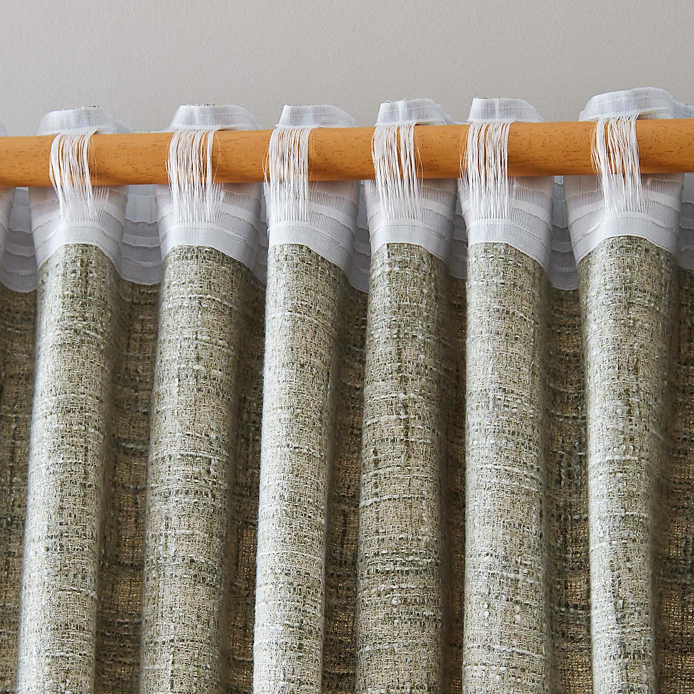 Cohen Unlined Pencil Pleat Curtains