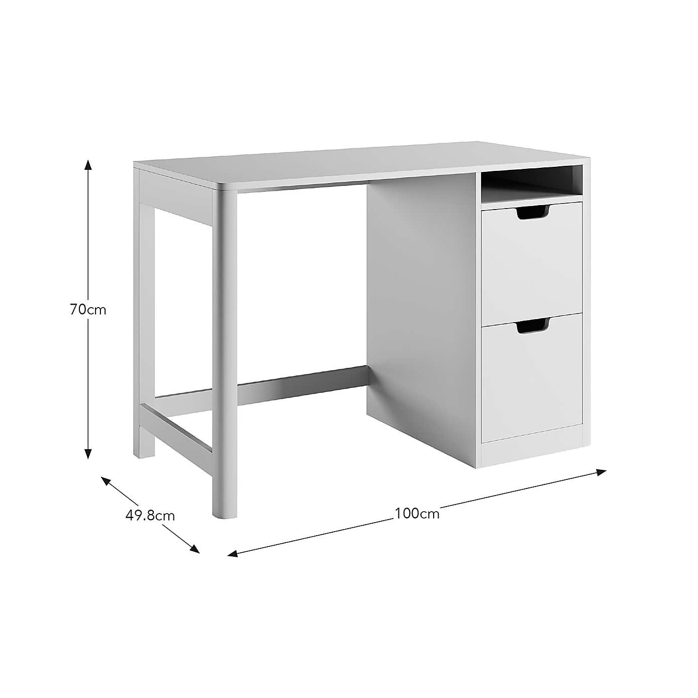 Kids Raya Desk, White