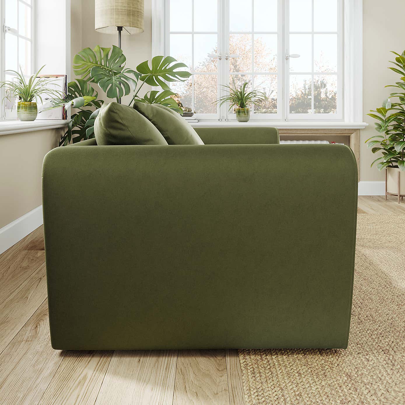 Blake Curved Arm Opulent Velvet 2 Seater Sofa