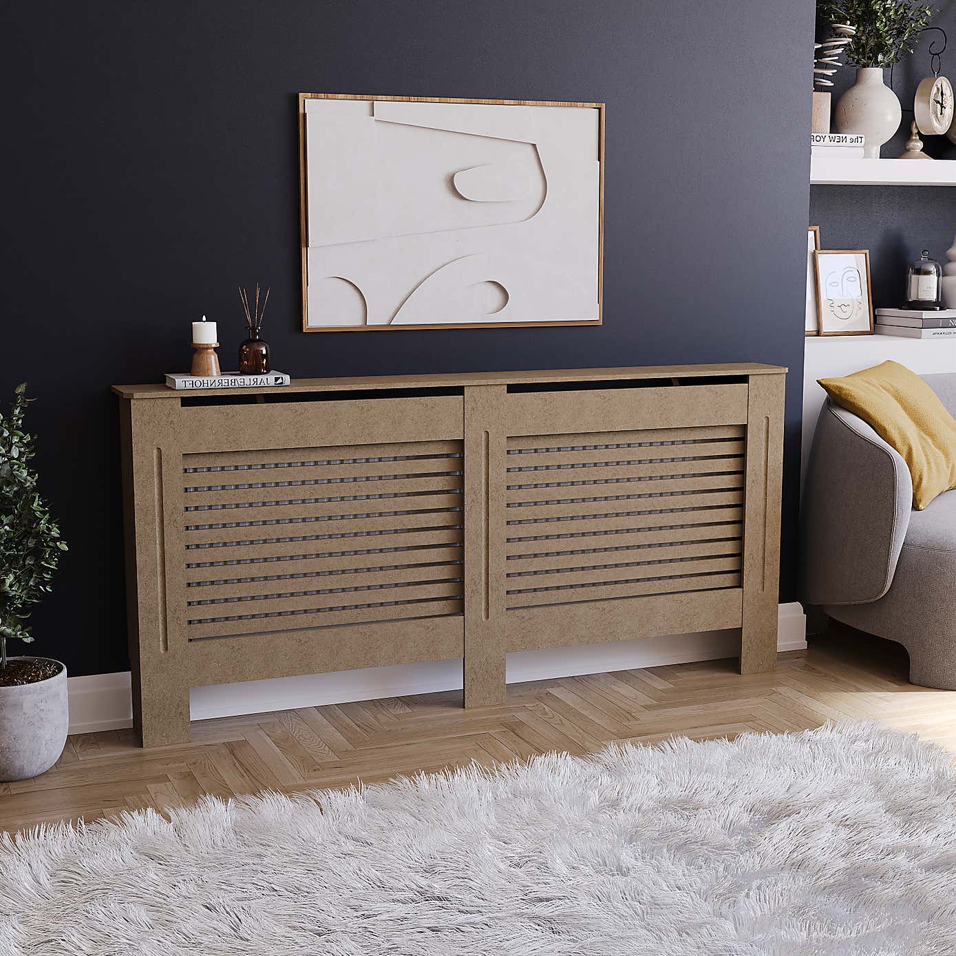 Vida Designs Paint your Own Milton Extra Large Radiator Cover
