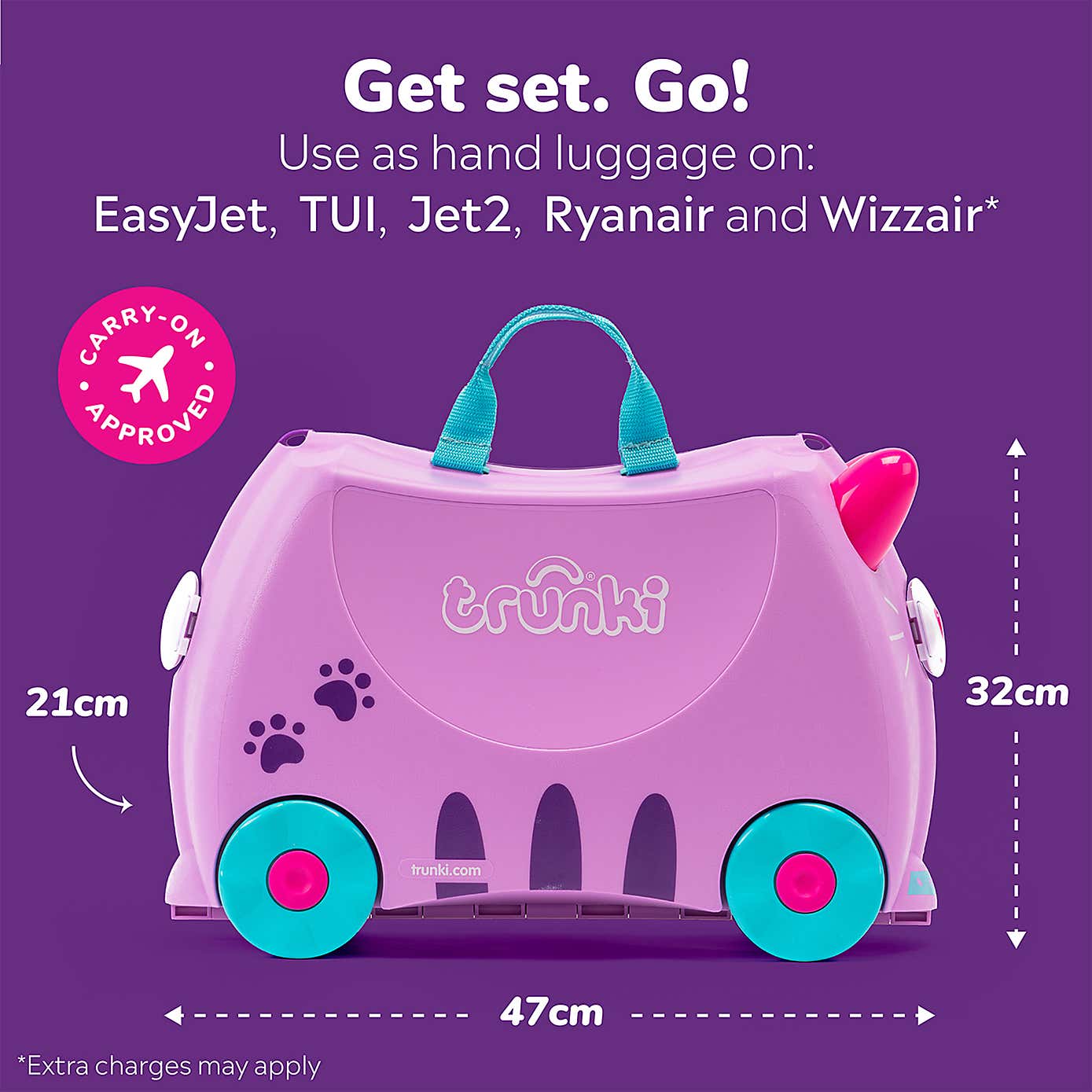 Trunki Cassie the Cat Ride On Suitcase