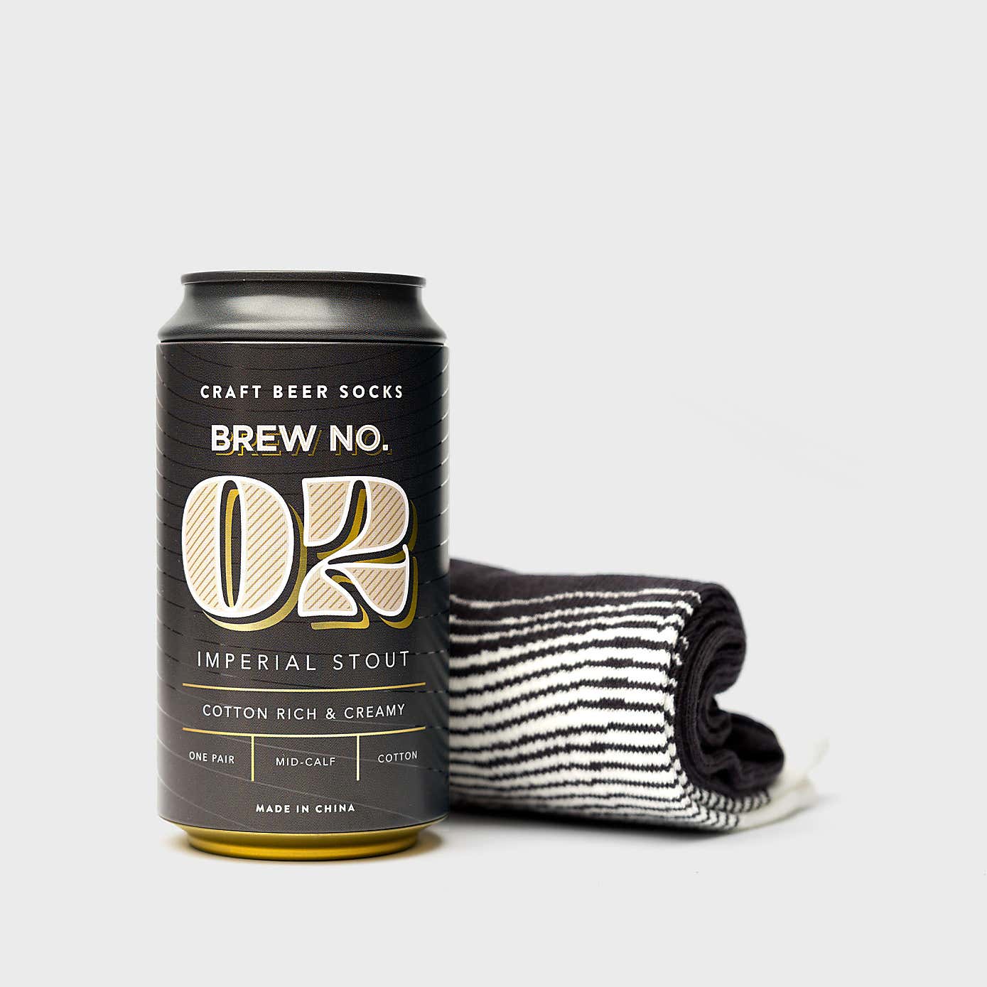 Luckies Imperial Stout Black Craft Beer Socks