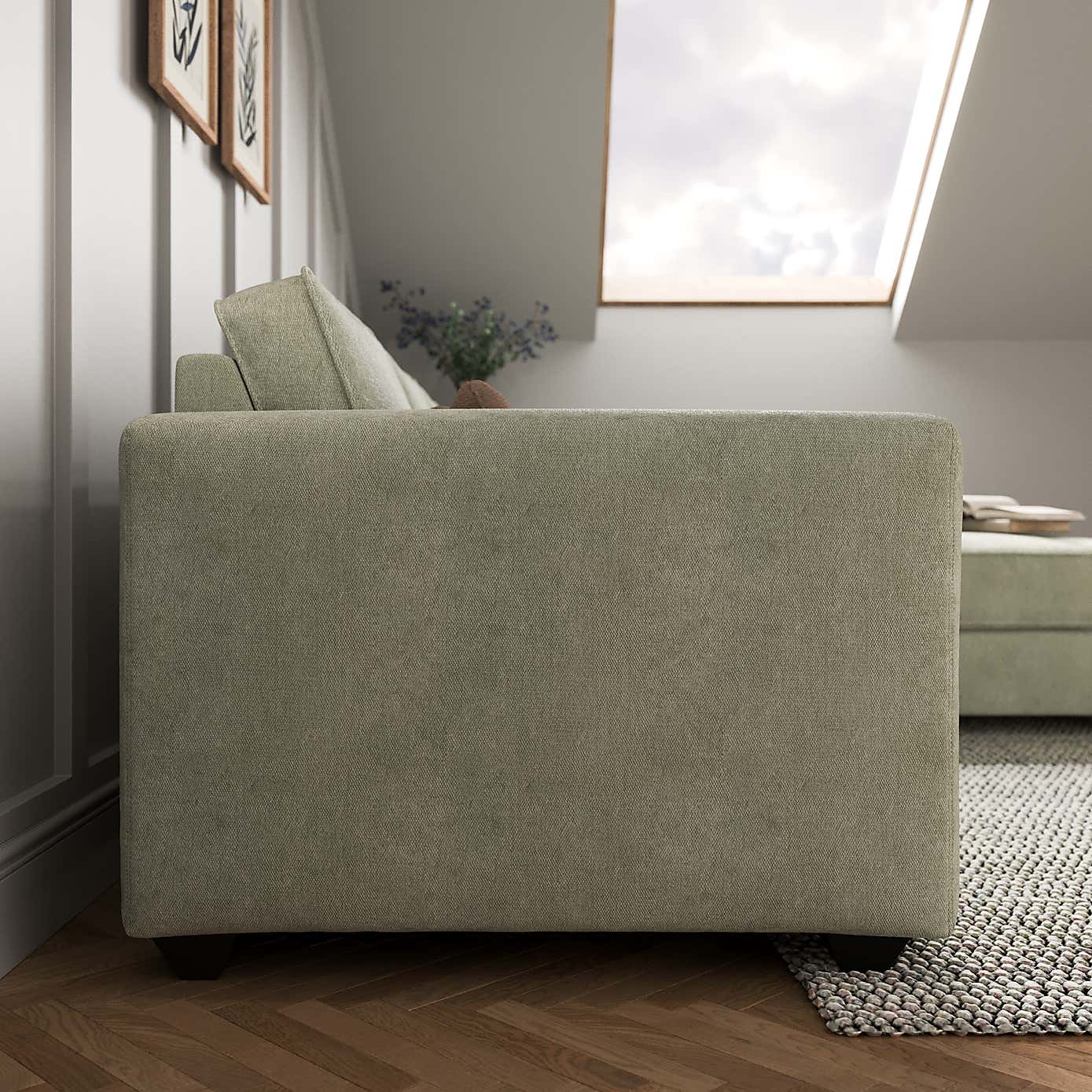 Claude Soft Tonal Chenille Corner Chaise Sofa