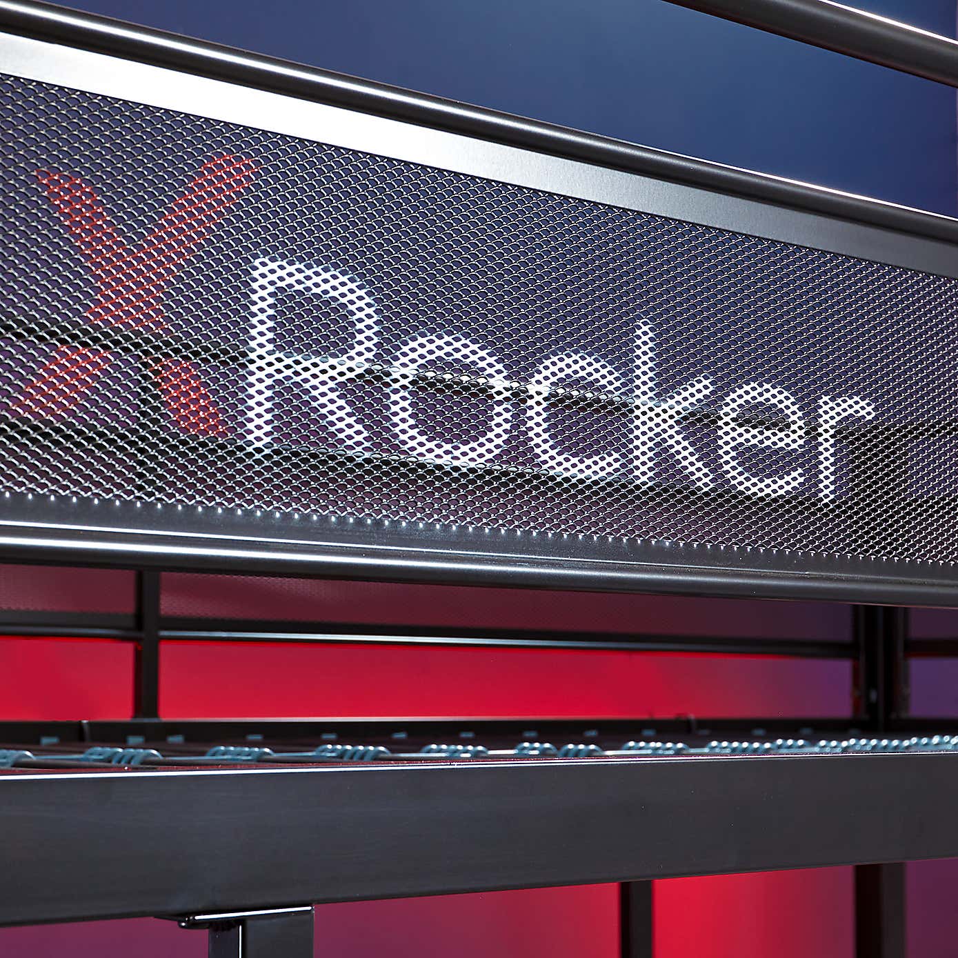 X Rocker Fortress Gaming High Sleeper Bunk Bed with Shelves & Desk